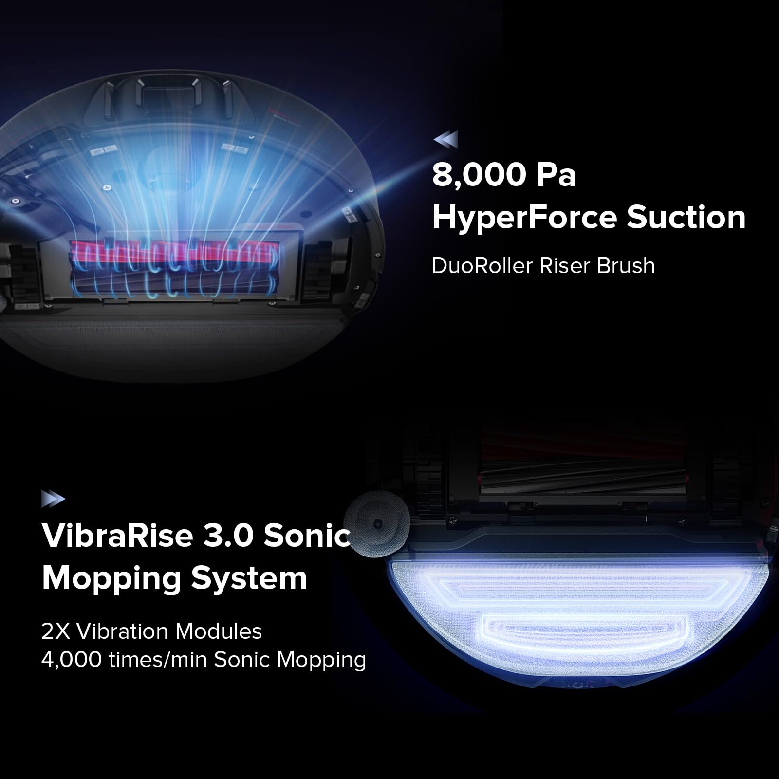 Roborock S8 Max Ultra Robot Vacuum And Mop, All In One Dock, Precisense Lidar Navigation, Smart Dirt Detection, Self Emptying, 8