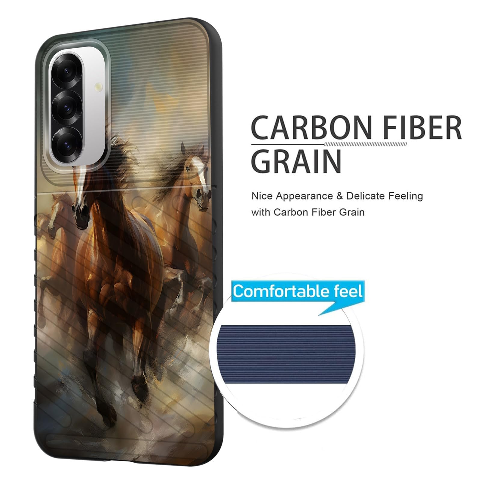 Efgwsder For Galaxy A36 5G/A56 5G Case,Shock-Absorption Flexible Tpu Rubber Protective Cell Phone Cover For Samsung Galaxy A36 5