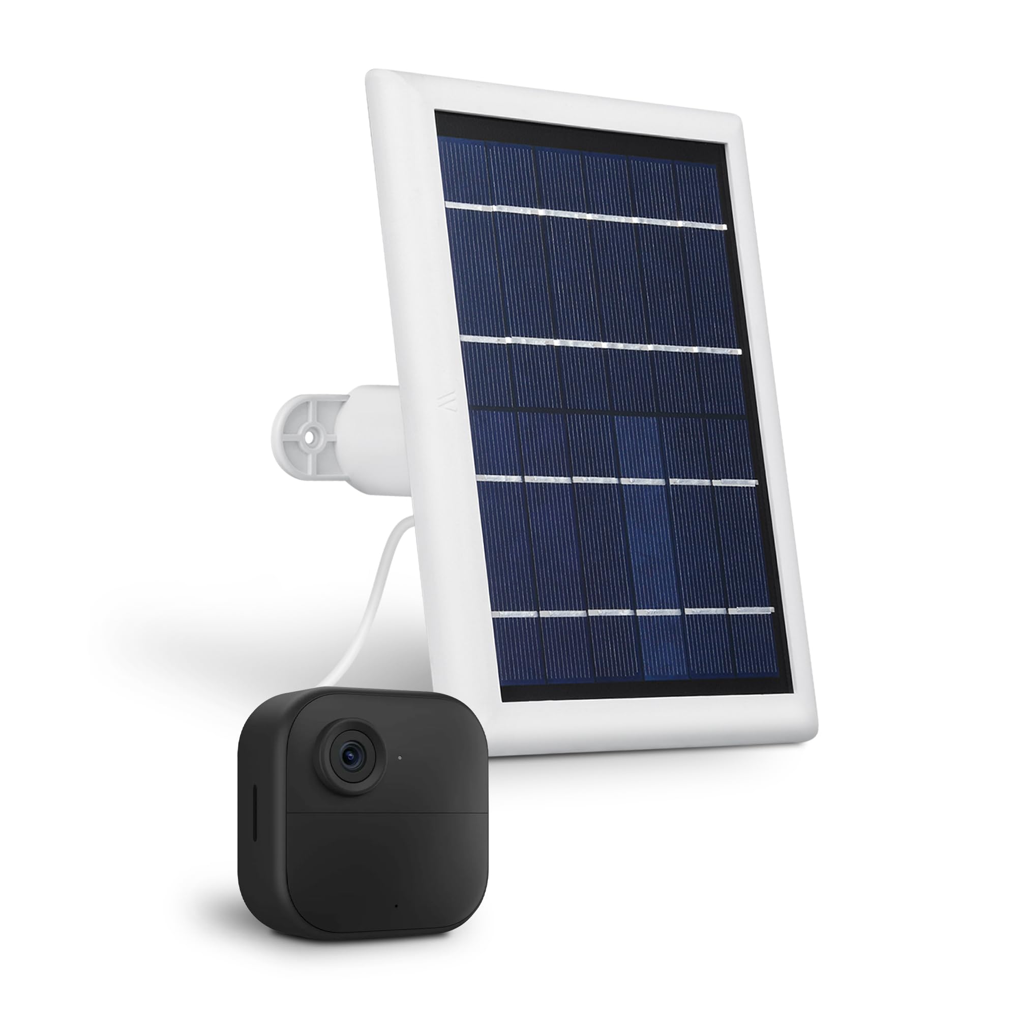 Wasserstein Solar Panel With Internal Battery   Compatible With Blink Outdoor 3/4 (White) (Camera Not Included)