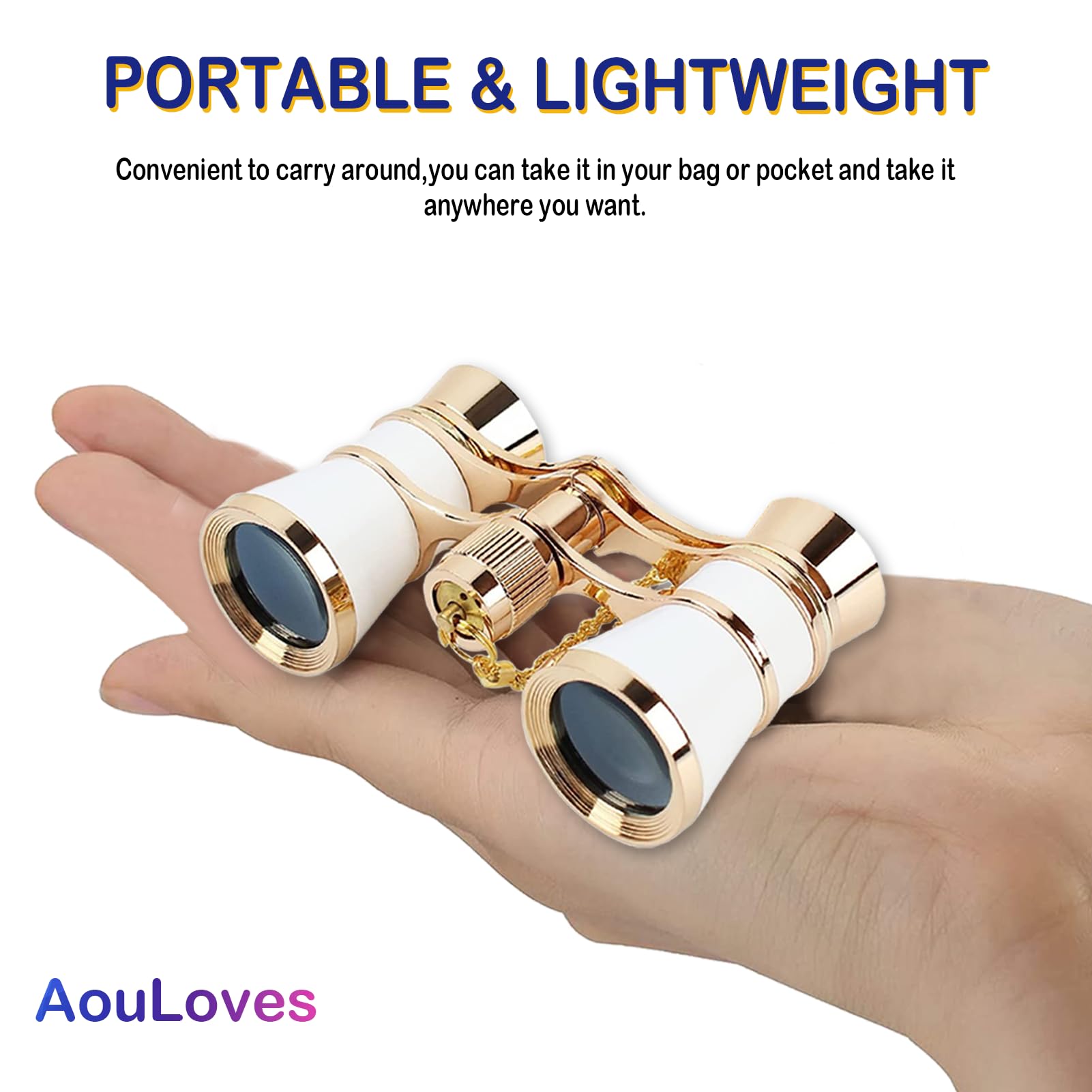 Opera Glasses Binoculars 3 X 25 Compact And Lightweight Optical Bk7 Theater Glasses With Chain For Adults Kids Women In Concert