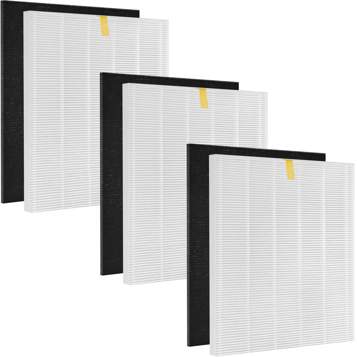 3 Pack C545 Replacement Hepa Filter Compatible Winix C545 B151 P150 9300 Air Puri Fier Filter S,3 True Hepa Filter+3 Activated C