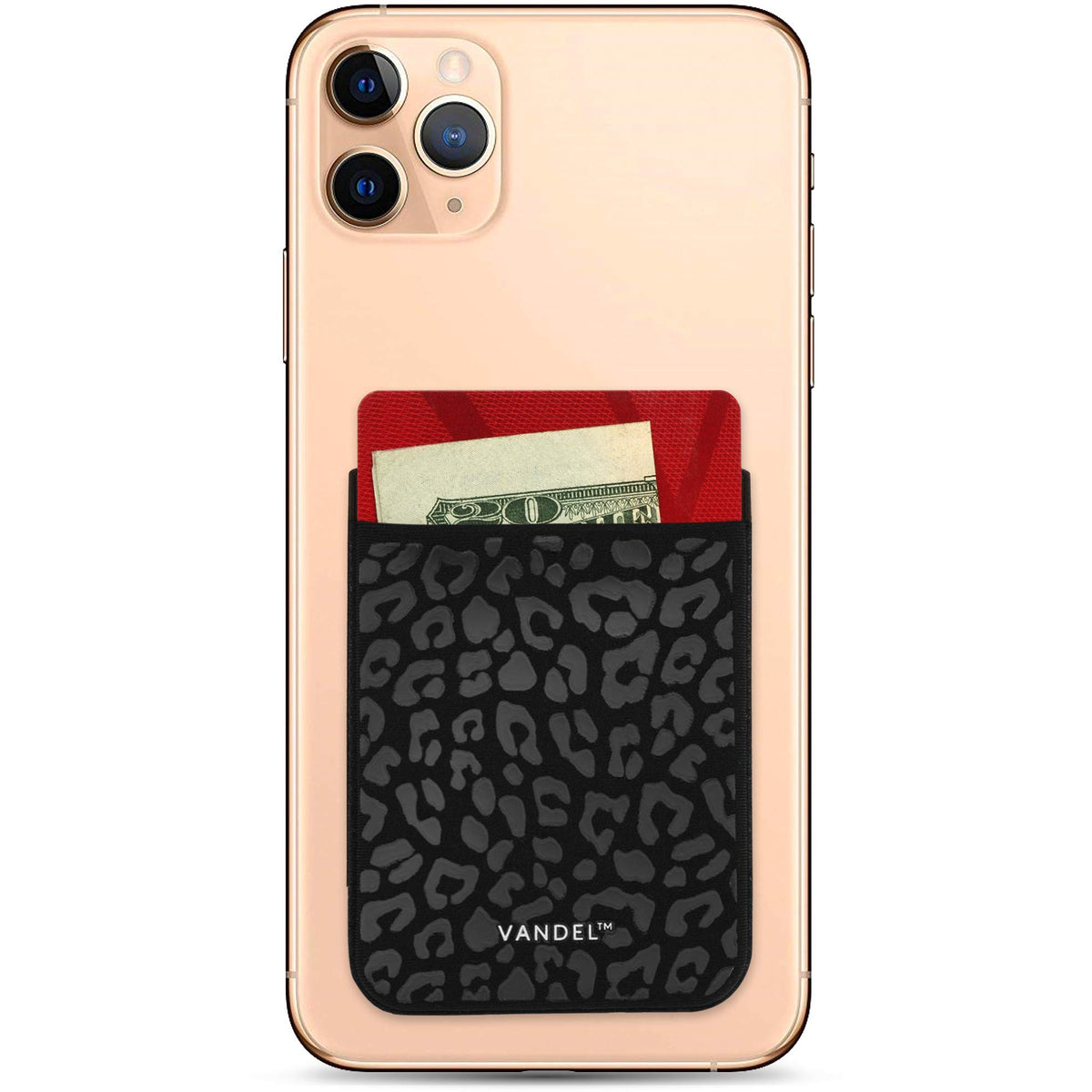 Vandel Pocket   Stick On Fabric Phone Wallet Stick On For Women, Cute Credit Card Holder For Phone Case, Stick On Back Of Phone