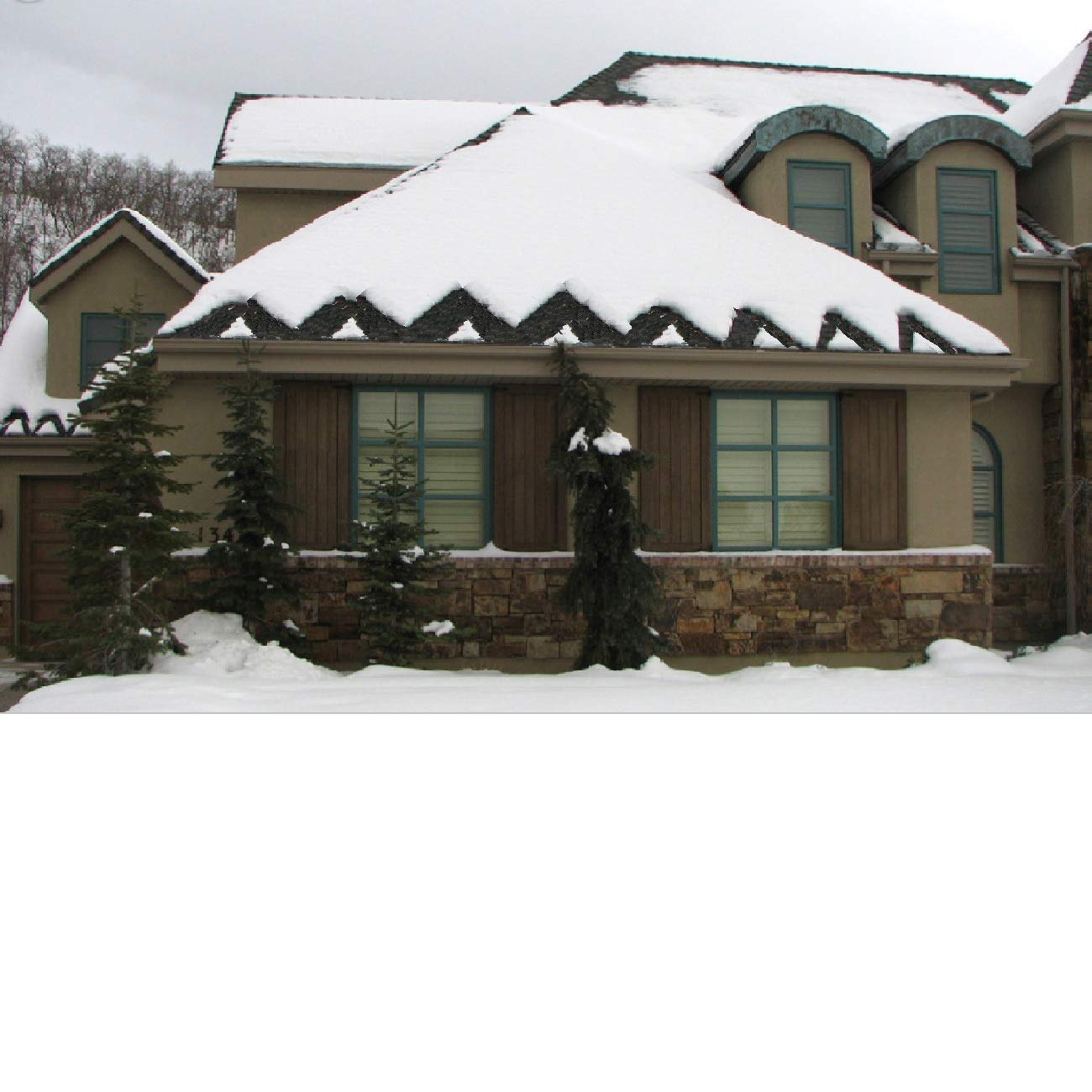 H&G Lifestyles Roof Snow De Icing Kit Self Regulating Plug In Ready Heat Cable 100 Feet 8 Watts Per Foot