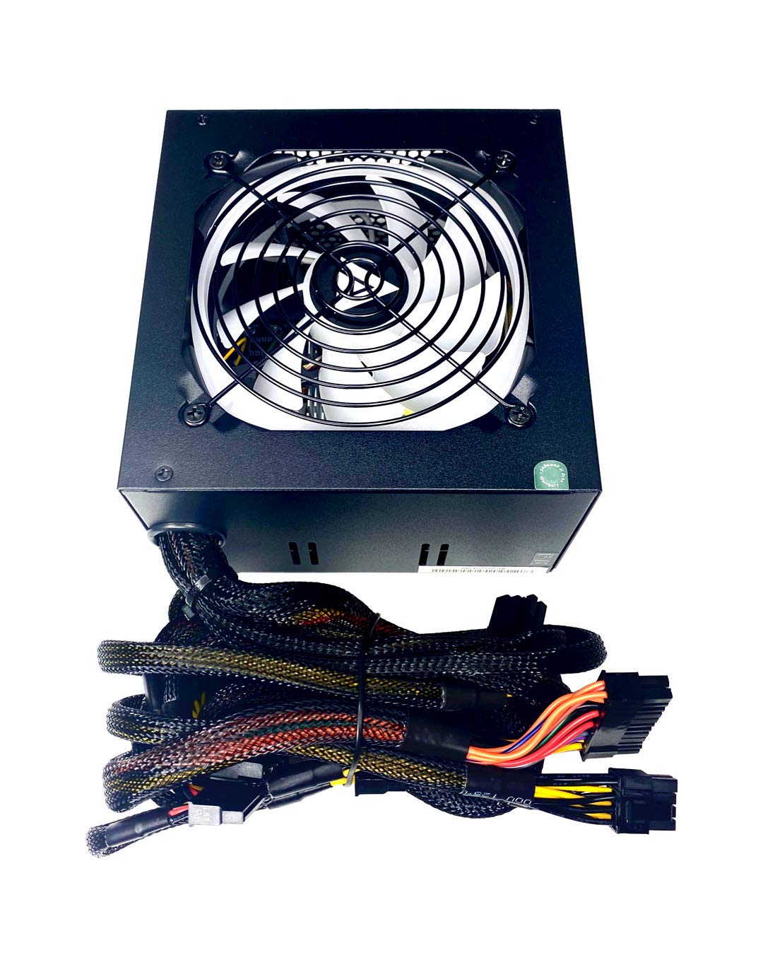 Apevia Atx Sr700W Spirit Atx Power Supply With Auto Thermally Controlled 120Mm White Led Fan, 115/230V Switch, All Protections