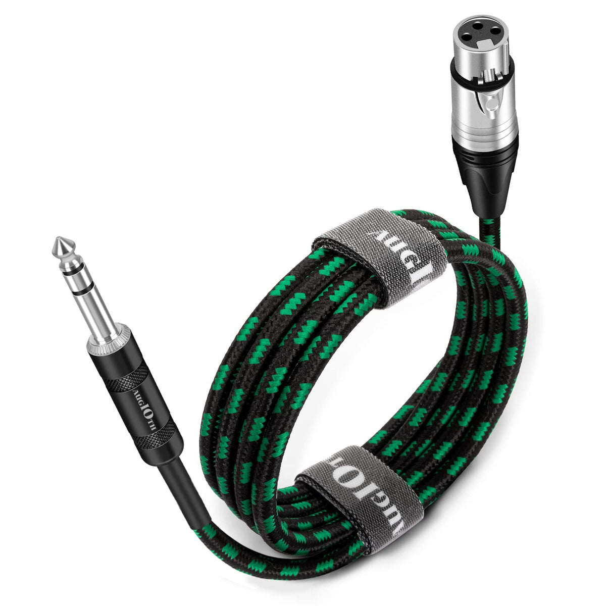 Augioth Xlr Female To 1/4 Cable 3Ft, Balance 6.35Mm Trs Plug To 3 Pin Xlr Female, Quarter Inch Trs Female To Xlr Female Mic Cabl