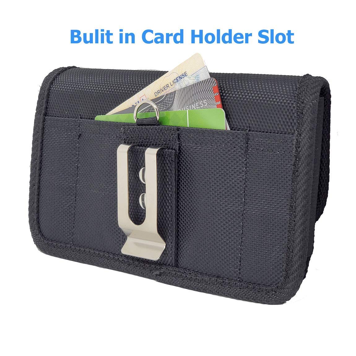 Aiscell Holster Clip Pouch Sideways Heavy Duty Nylon Pocuh Wallet Case Holster For Iphone 16 Pro, 16,15 Pro,15,14 Pro,14,13 Pro,