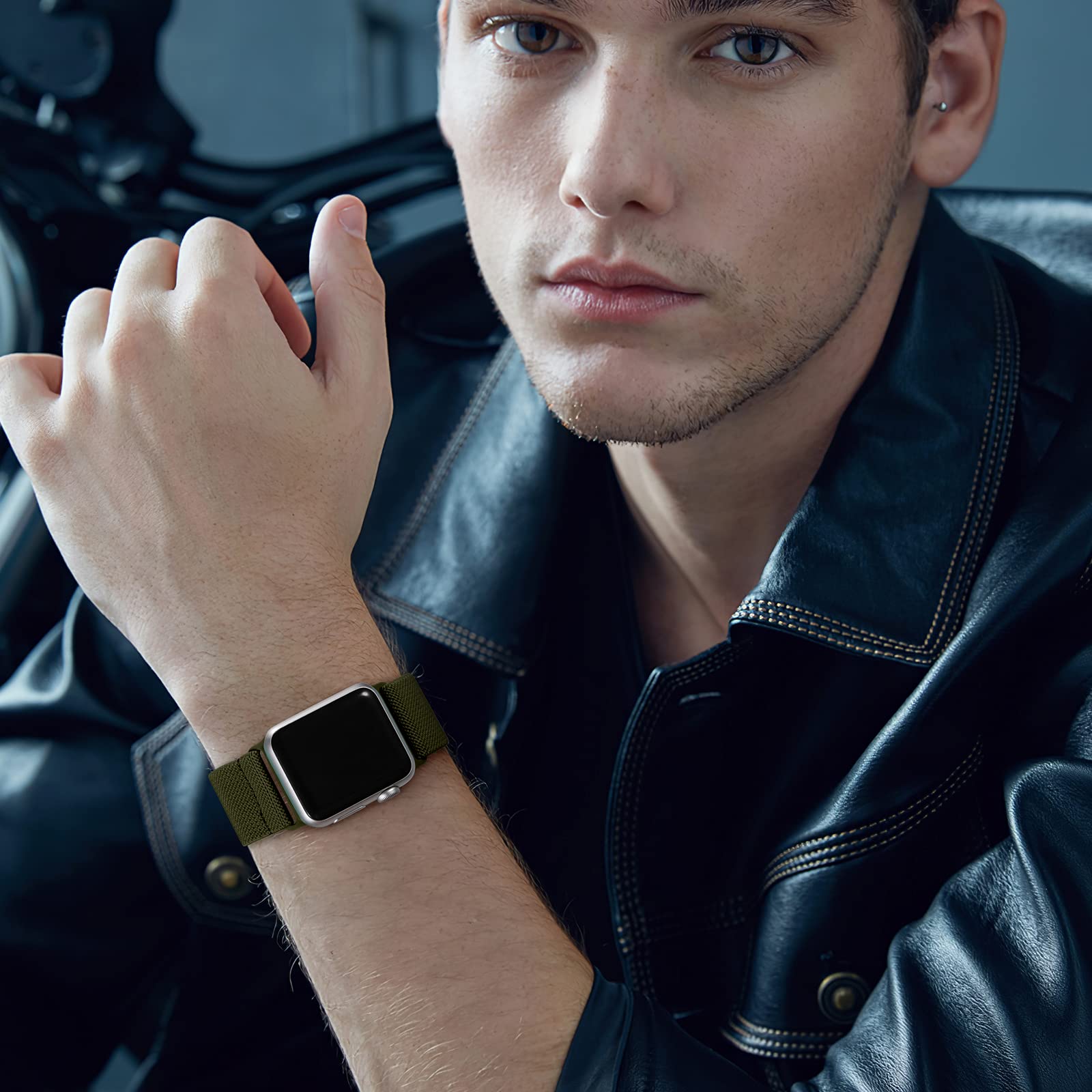 Daqin 3 Pack Nylon Solo Loop Compatible With Apple Watch Band 46Mm 45Mm 44Mm 49Mm 42Mm 41Mm 40Mm 38Mm, Stretchy Braided Sport St