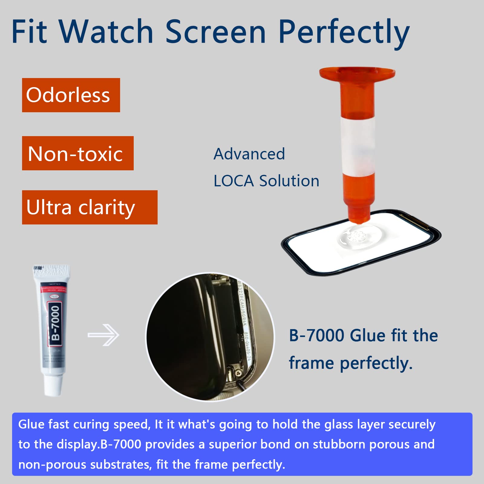 Compatible With Apple Watch 3 38Mm Screen Replacement Front Lens Glass Replacement Repair Kit With Tools Glass Cover For Apple W