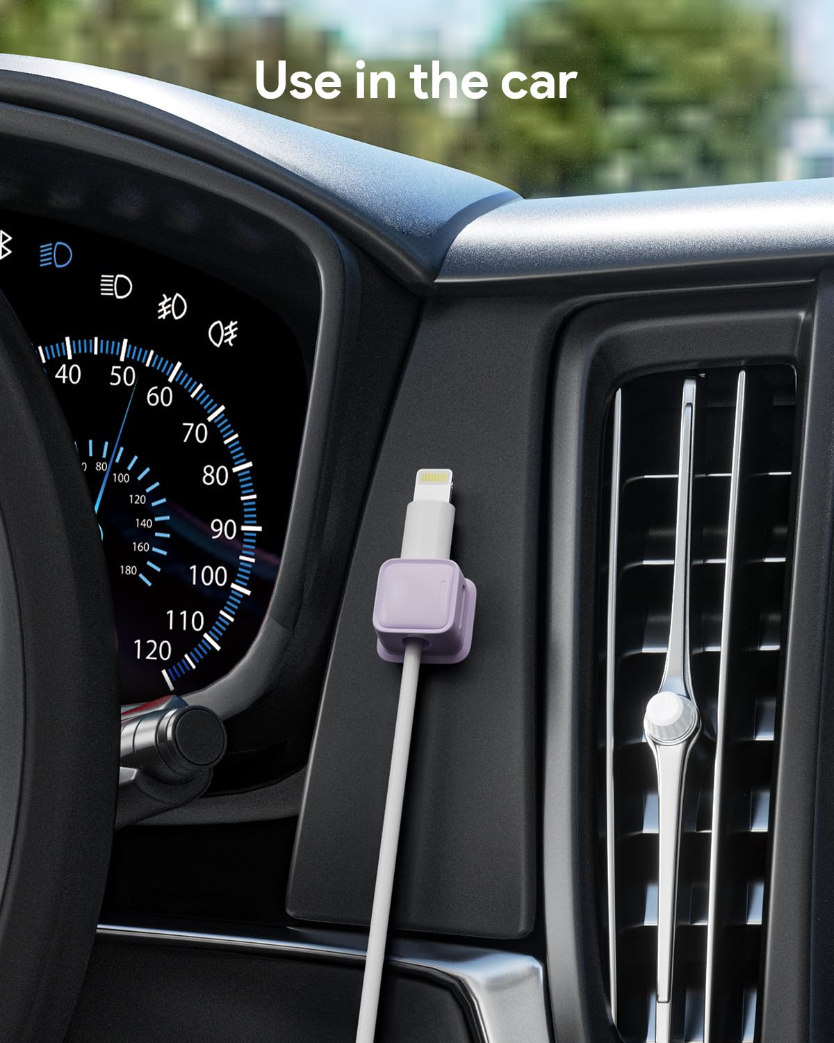 8 Pack Magnetic Cord Organizer, Easy Secure Adhesive Cable Management, Wire Holder Keeper Organizer Management, Hide/Organize Ph