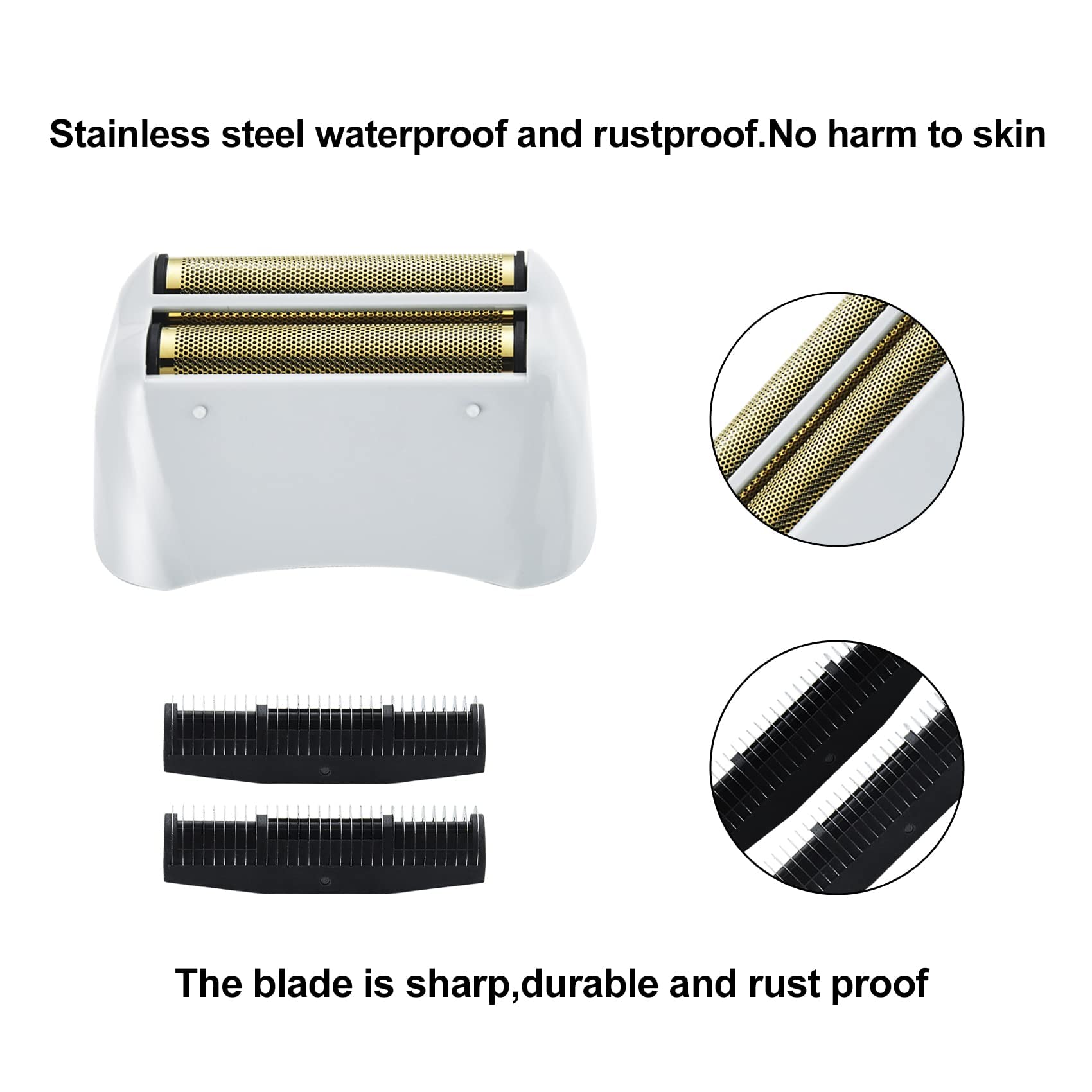 3 Pack Pro Shaver Replacement Foil And Cutters Compatible With Andis No.17150/17155/17200 Shaver Profoil Lithium Replacement'' G