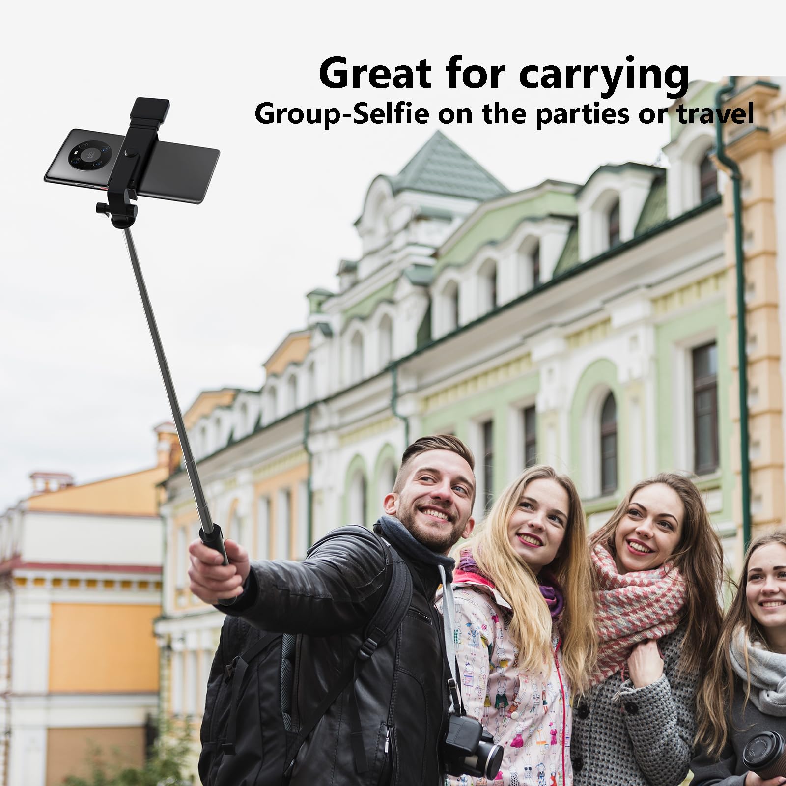 Selfie Stick, 40 In Retractable Phone Tripod With Wireless Remote Control & Light, Portable Selfie Stick Tripod For Photograph,