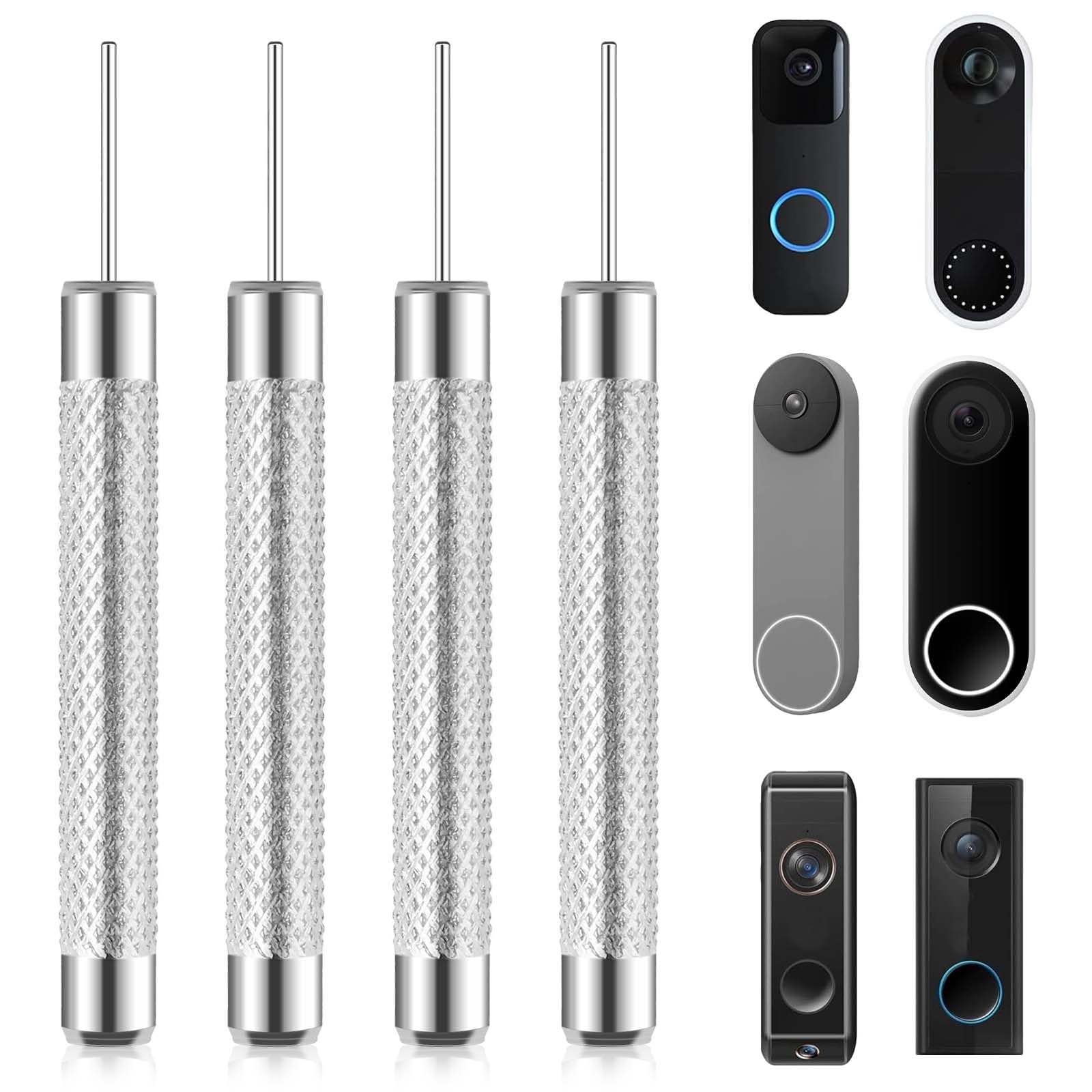 Abeillo 4 Pack Doorbell Camera Release Pin, Release Key Security Removal Tool Replacement Compatible With Nest And Eufy Video Go