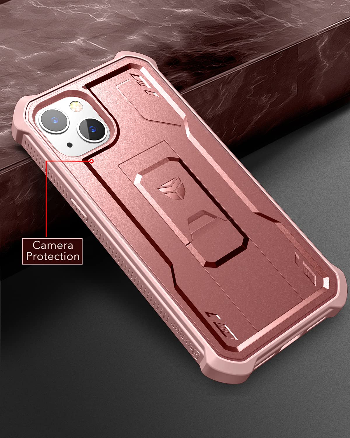 Dexnor For Iphone 13 Mini Case 5.4 Inch 2021, [Built In Screen Protector And Kickstand] Heavy Duty Military Grade Protection Sho