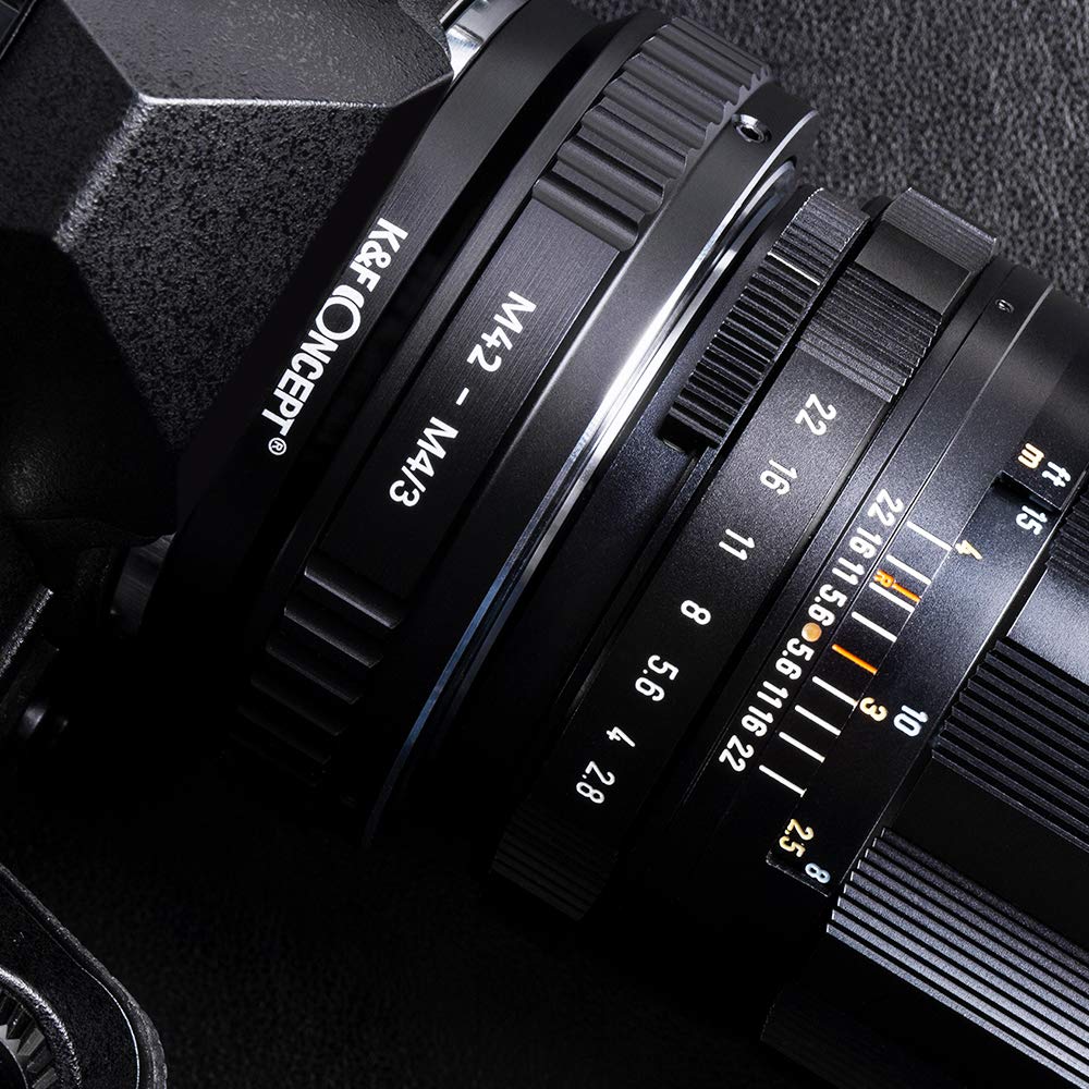 K&F Concept M42 Lens To Micro 4/3 Lens Adapter,M42 Screw Mount To Micro Four Thirds M43 Mft Fits For Olympus Pe, Panasonic Lumix