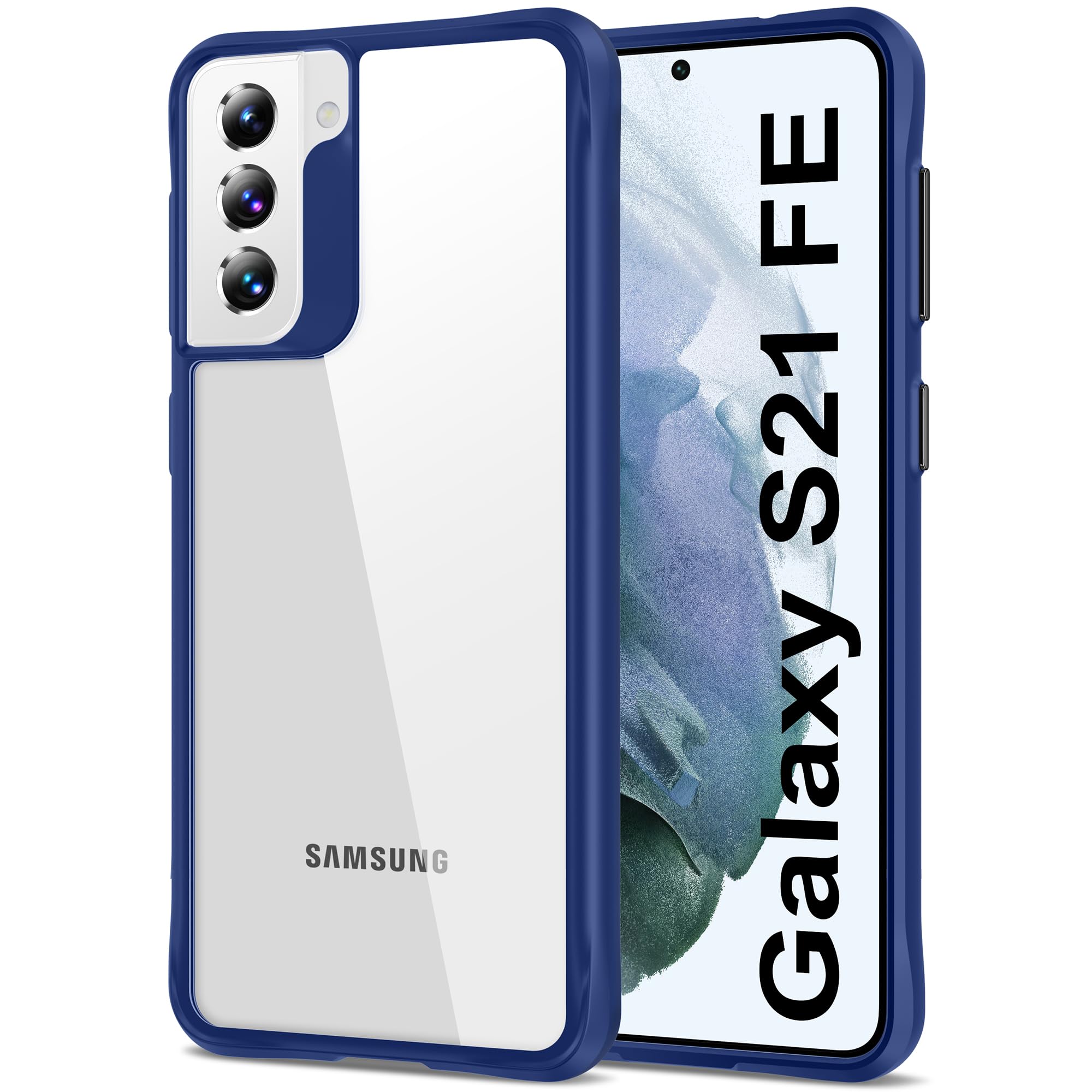 Hoomil Case For Samsung Galaxy S21 Fe (Only 6.4 Inch), Non Yellowing, Drop Protection, Anti Scratch Transparent Hard Back Phone