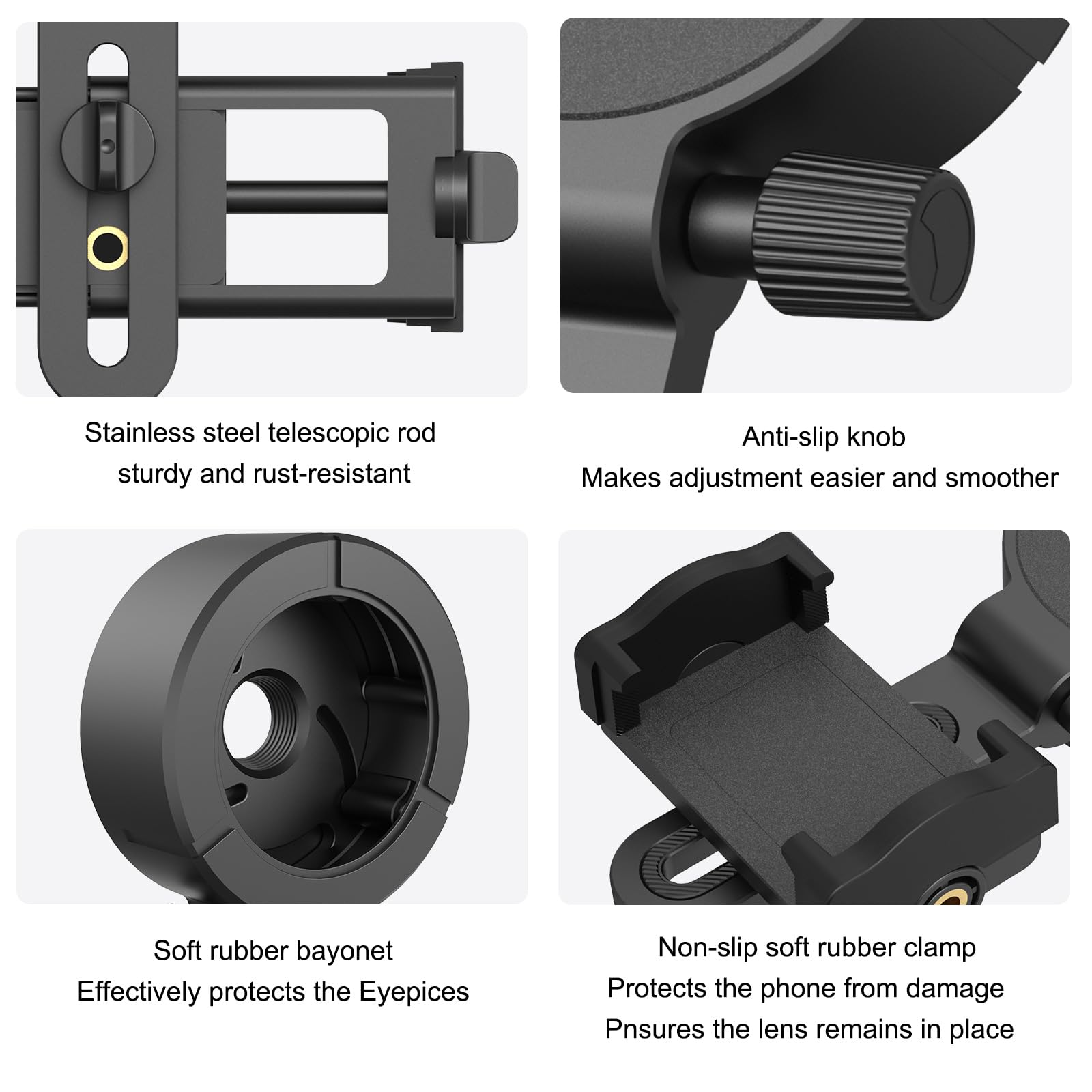 Eyeskey Universal Phone Adapter   Capture Stunning Moments With Your Smartphone Through Binoculars, Monoculars, Scopes, Telescopes, And Microscopes   Fits Most Smartphones