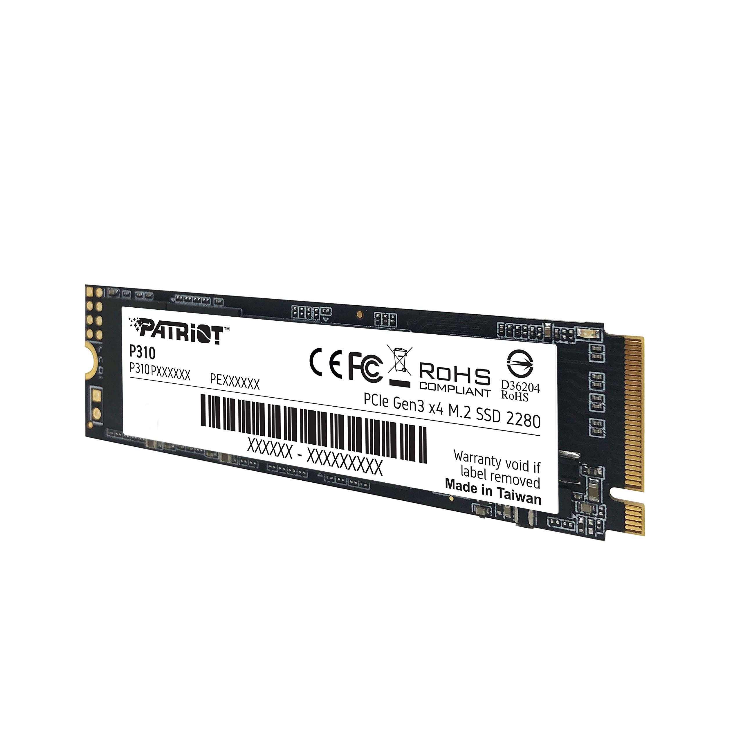 Patriot P310 1.92Tb Internal Ssd - Nvme Pcie M.2 Gen3 X 4 - Low-Power Consumption Solid State Drive - P310P192Tm28