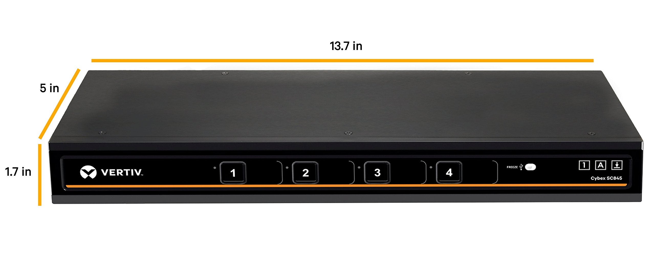 Avocent Vertiv Cybex Sc800 Secure Desktop Kvm Switch, Single Head Monitor, 4 Port, Dual Link, Secure Desktop Kvm Switch, Common