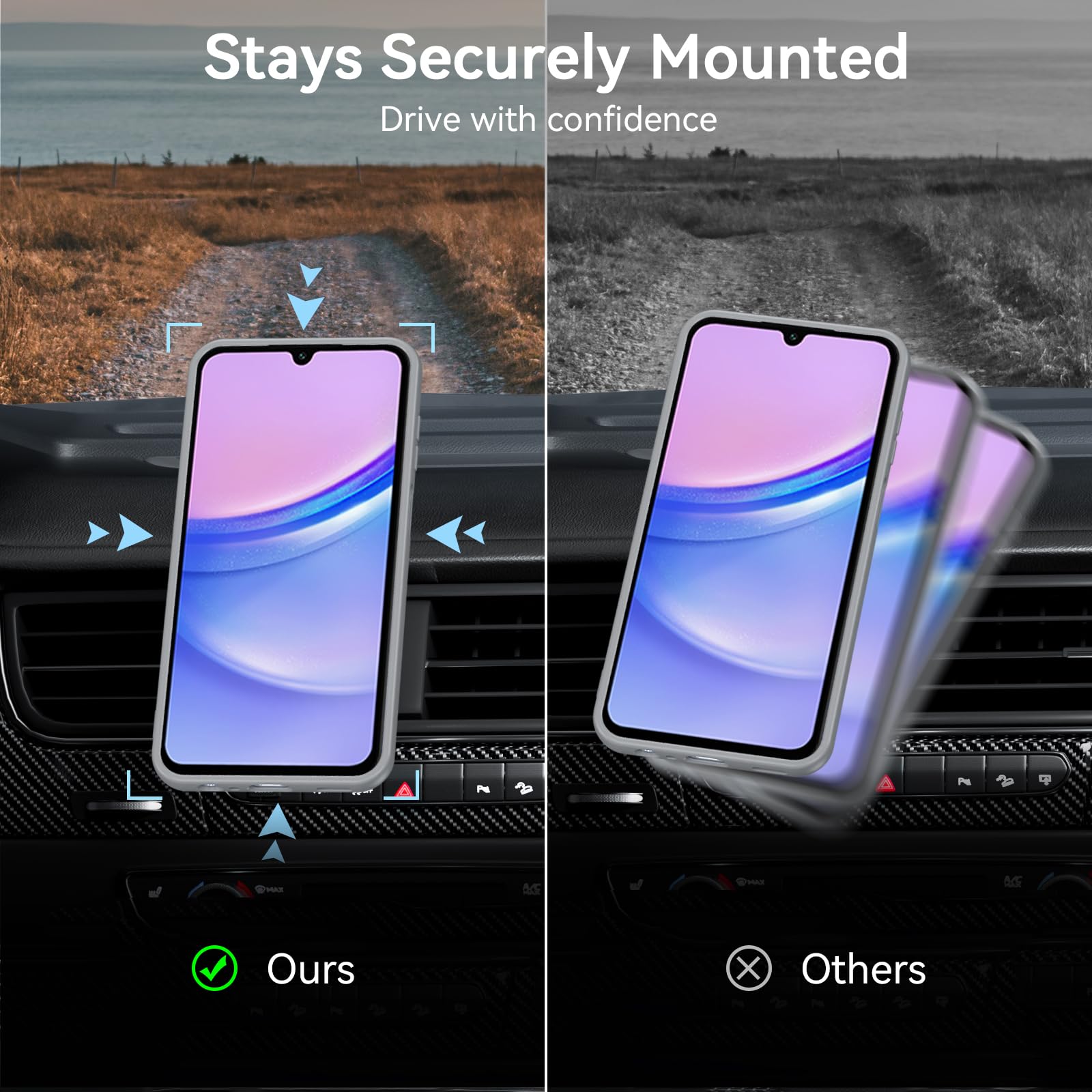 Owkey Galaxy A15 5G Phone Case, Magnetic Samsung Galaxy A15 5G Case For Magsafe With Tempered Glass Screen Protector, [Shockproo