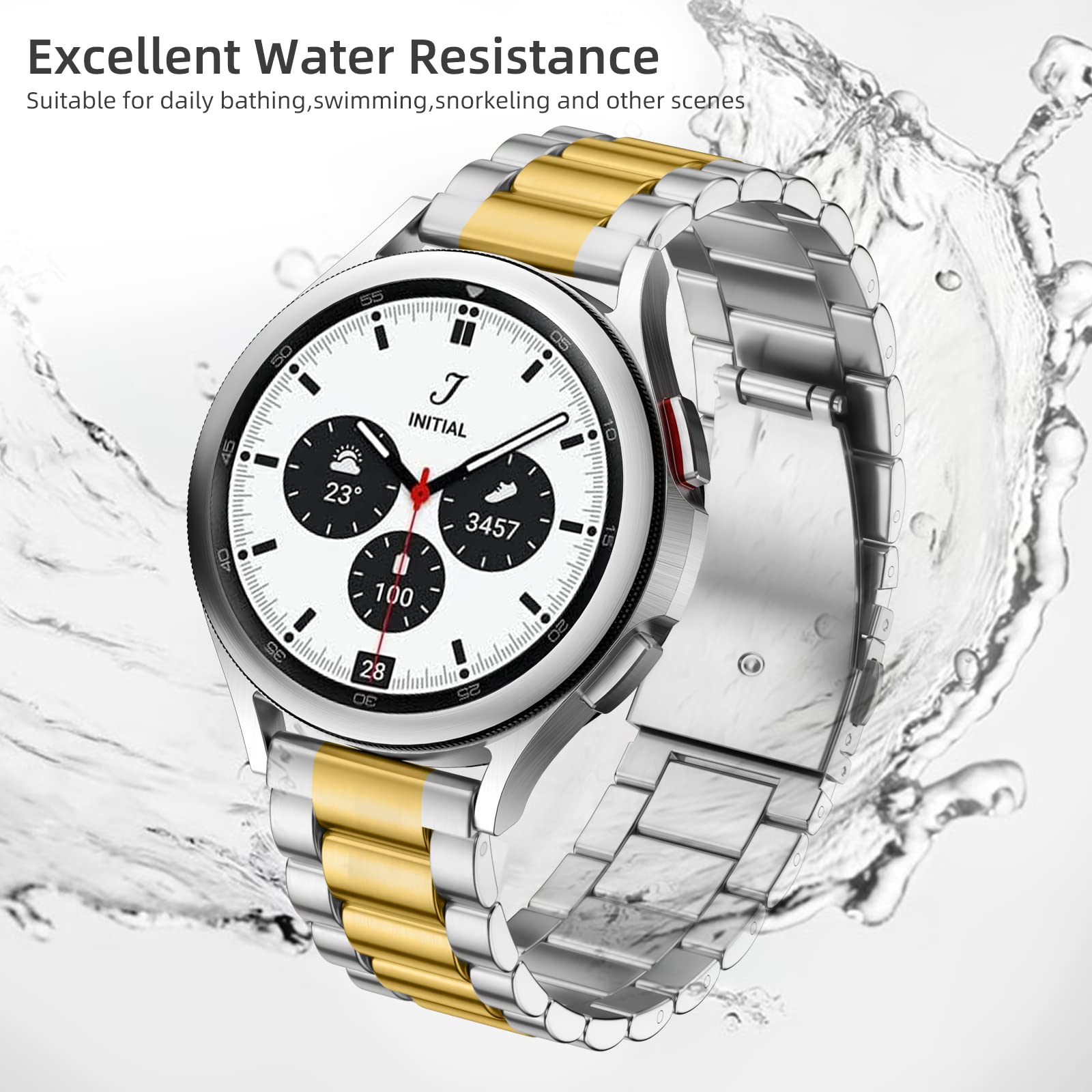 Lerobo Band Compatible With Samsung Watch 7 6 5 4 40Mm 44Mm Bands, Galaxy Watch 5 Pro 45Mm/Galaxy Watch 4 6 Classic 42Mm 46Mm 43