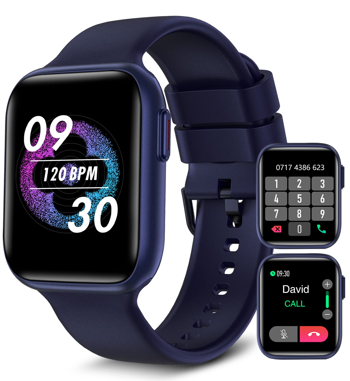 Bebinca Smart Watch, Fitness Tracker With Heart Rate Sleep Monitor, 1.7 '' Touch Screen Smartwatch [Answer/Make Call] Ai Voice, 