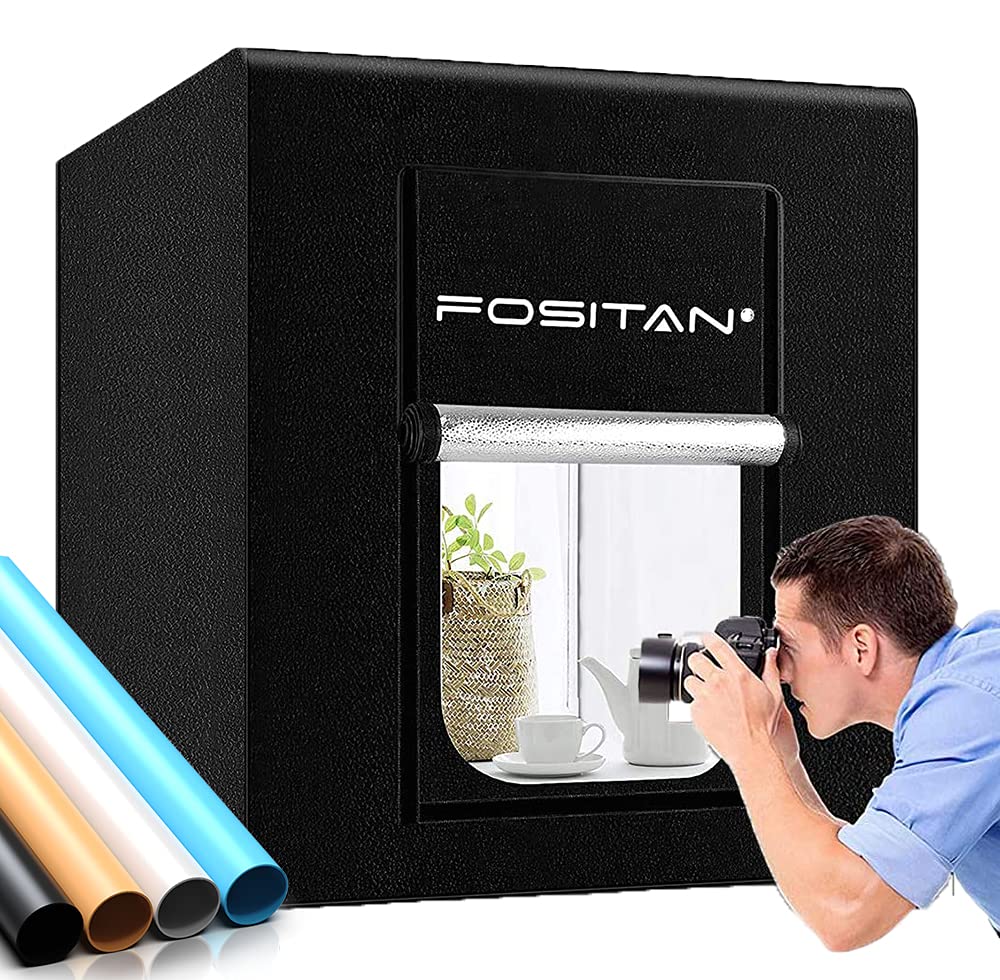 Fositan Photo Box, Photo Light Studio Box 35''/90Cm 126 Led Light Photo Shooting Tent Table Top Photography Lighting Kit With 4