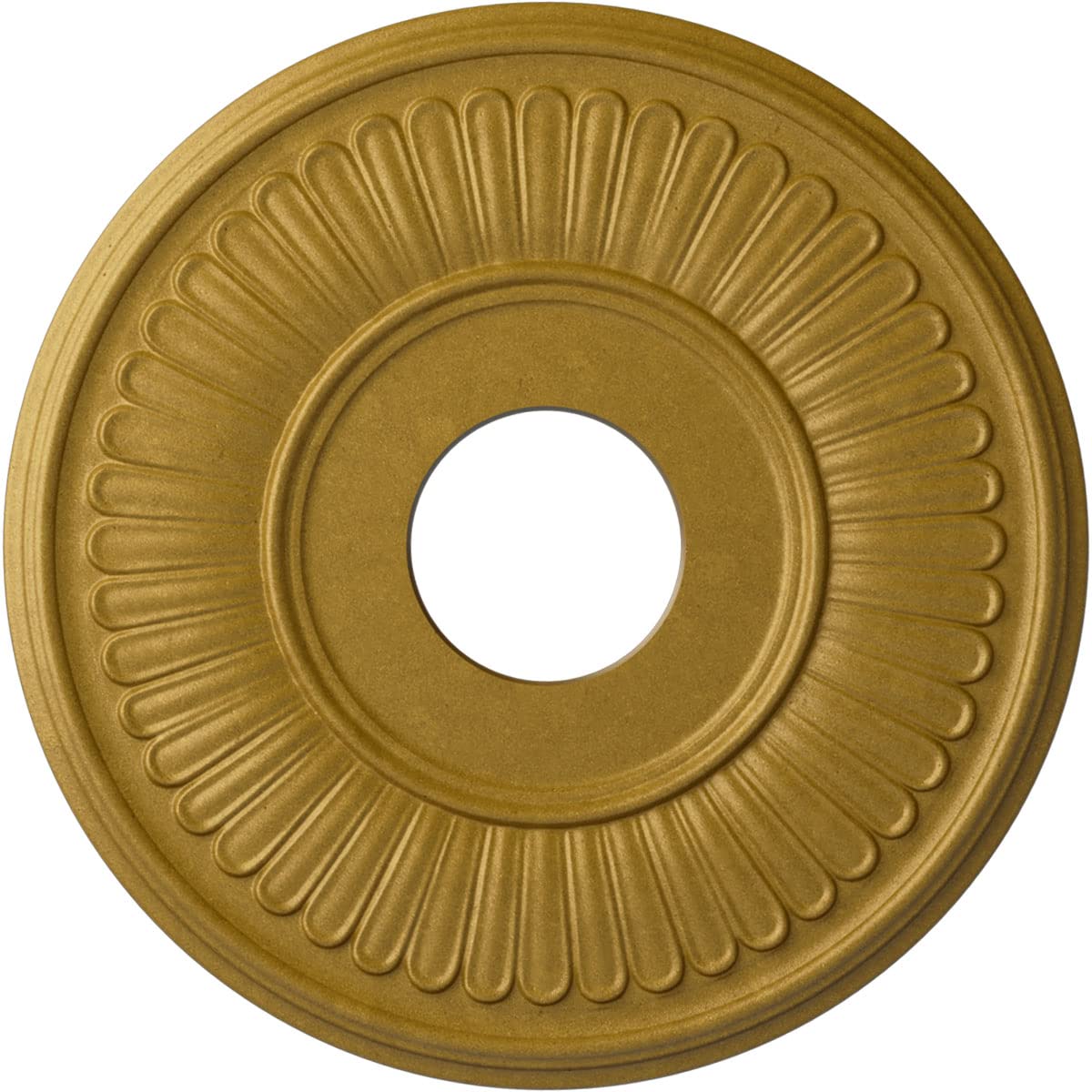Ekena Millwork CM15BEPGS 15-3/4 x 3-7/8 x 3/4 Berkshire Ceiling Medallion, Pharaohs Gold