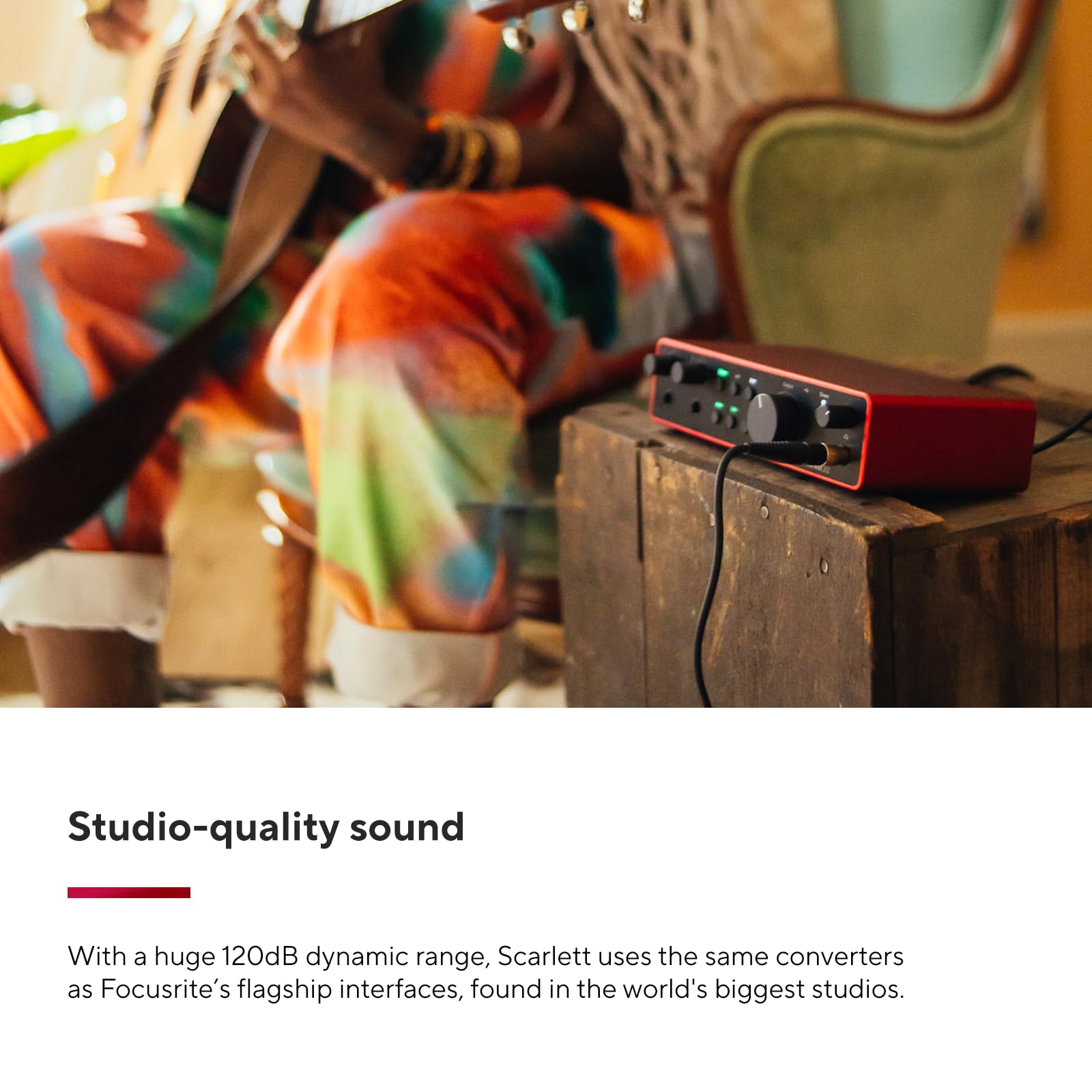 Focusrite Scarlett 2I2 4Th Gen Usb Audio Interface For Recording, Songwriting, Streaming And Podcasting - High-Fidelity, Studio