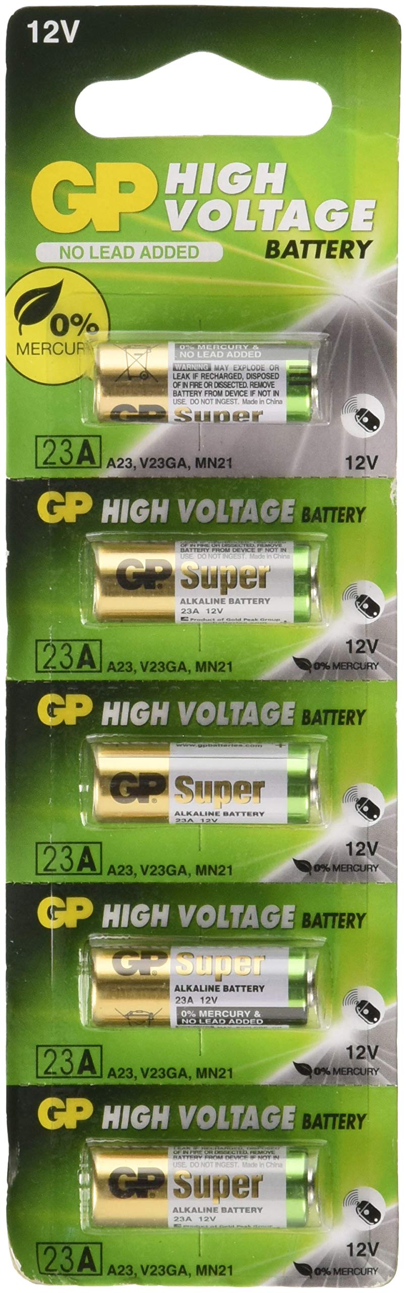 A23 12V Alkaline 23 A Replacement Battery 23Ae Gp   5 Pack
