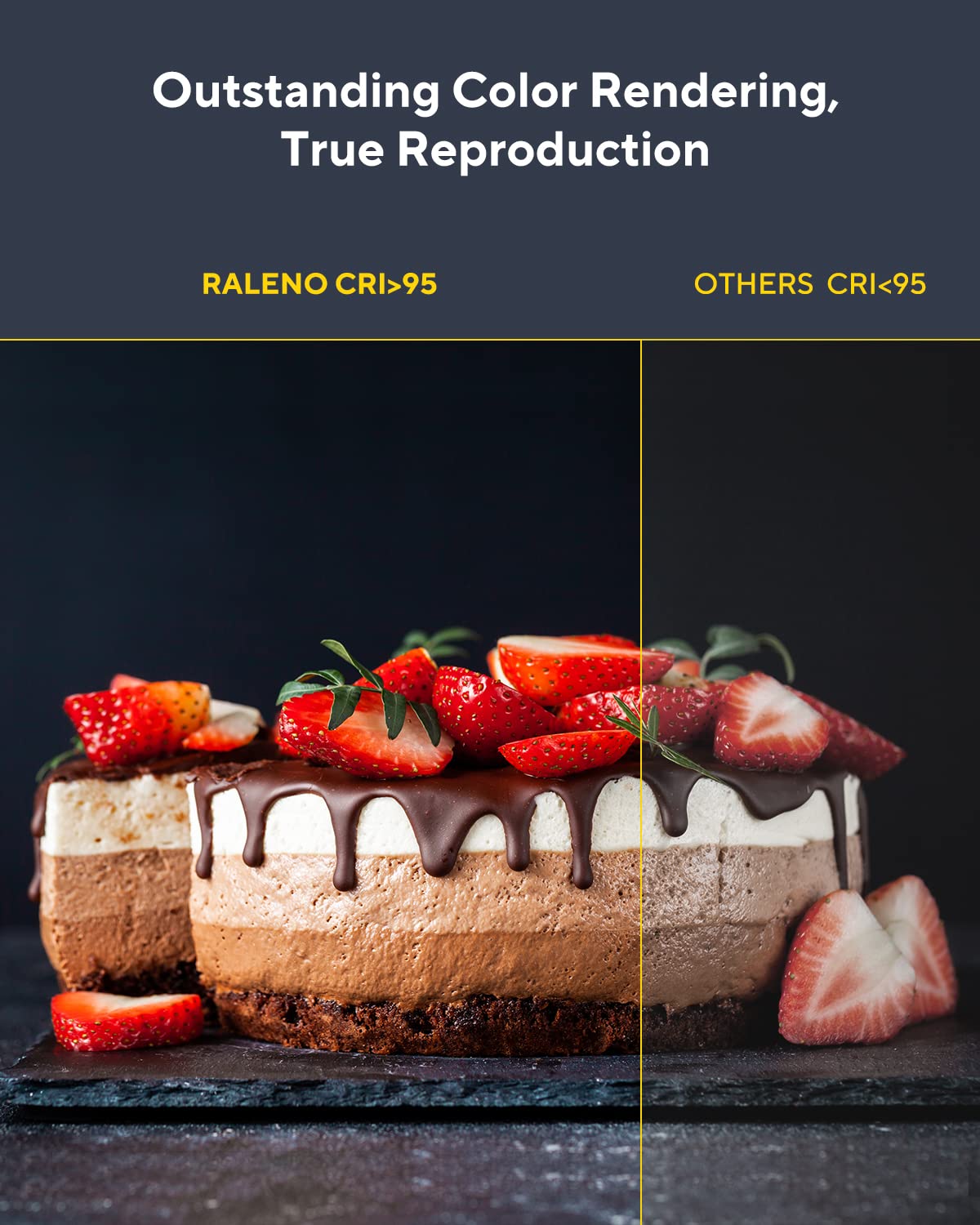 Raleno Led Video Light, Built In 4000Mah*2 Battery 3200 5600K Cri95+ 0 100% Brightness Adjustment On Camera Light, For Vlog Ligh