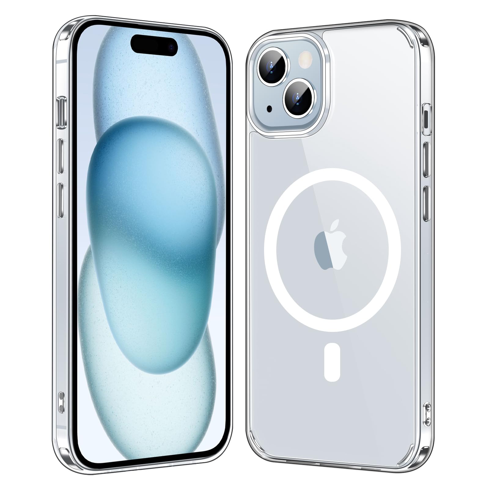 Jaroco For Iphone 15 Case Magnetic Case[Compatible With Magsafe][Anti Yellowing][Non Stick Fingerprints][Ultra Thin][Shockproof]