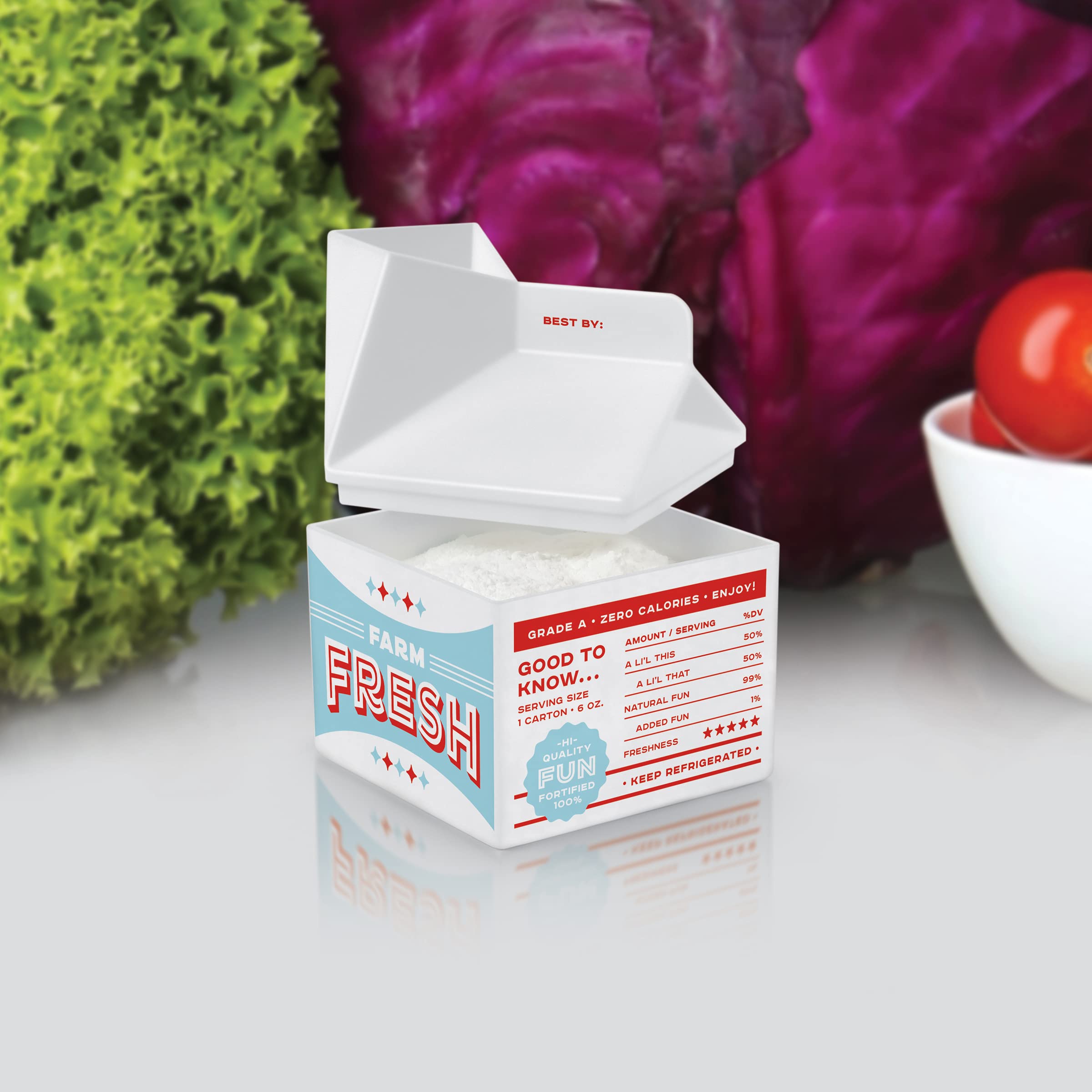 Genuine Fred Fresh Pint, Milk Carton Fridge Deodorizer