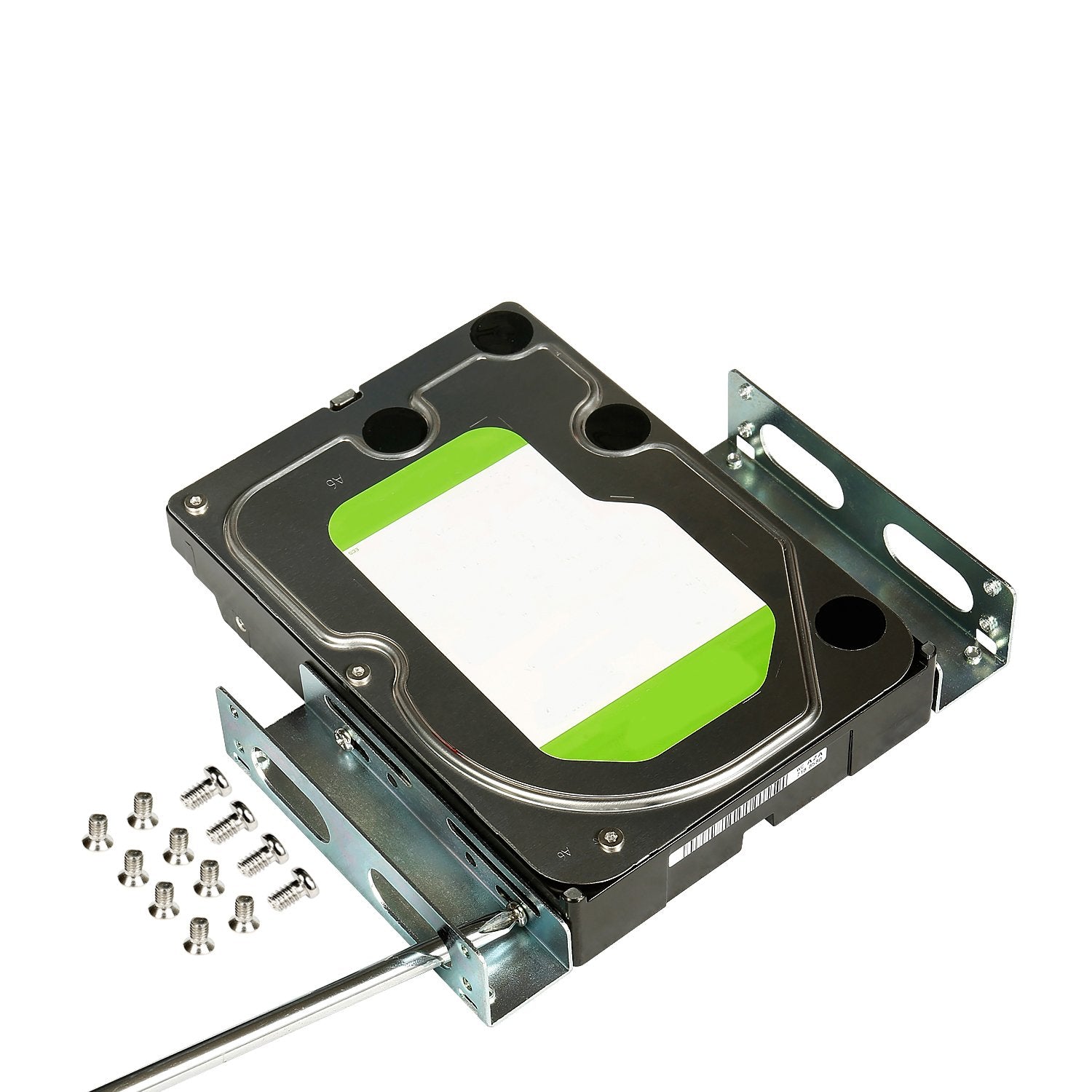 Hdd Hard Drive Metal Mounting Bracket Adapter, Convert Any 3.5 In Hdd Into One 5.25 In Drive Bay(1X3.5 To 5.25 In)