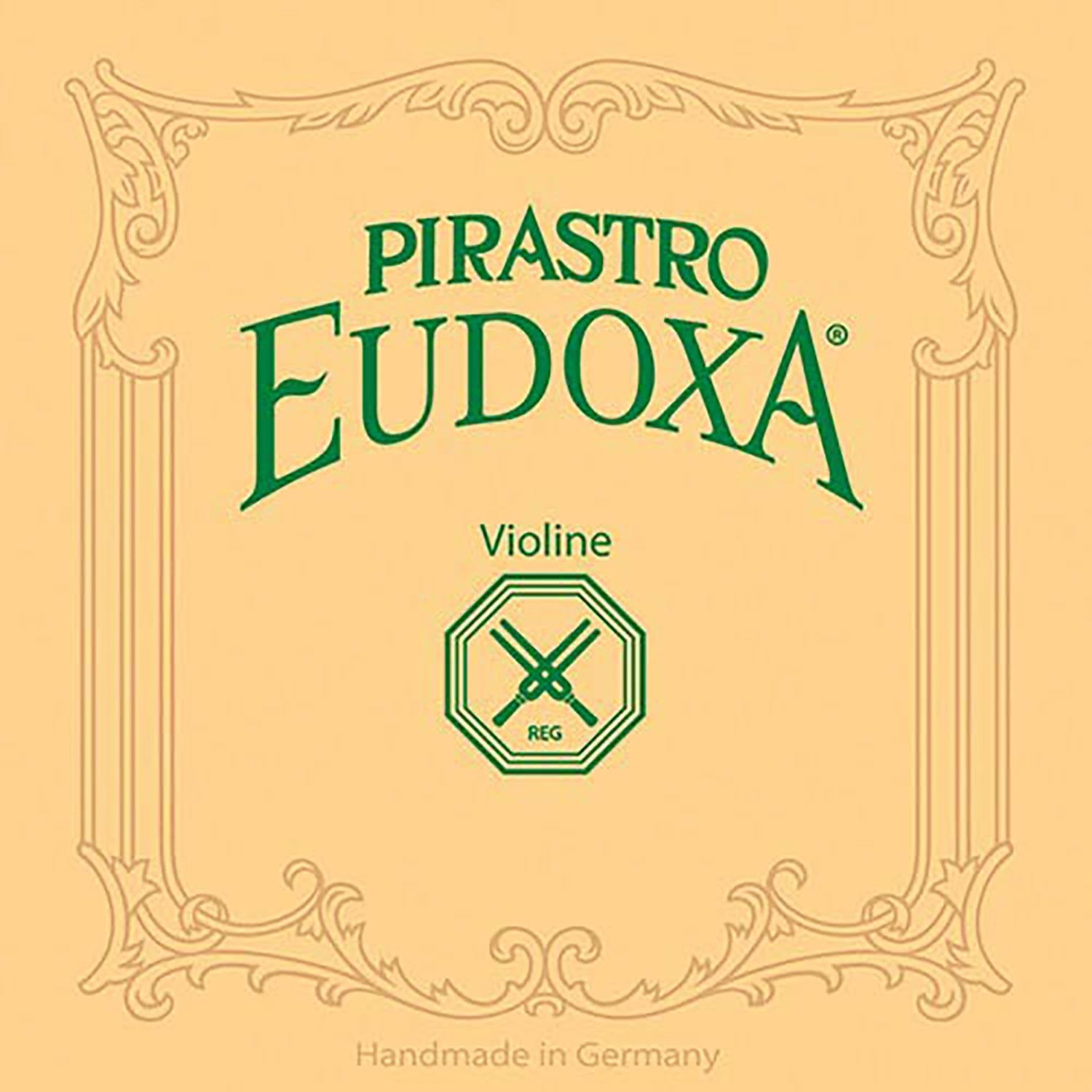 Pirastro Eudoxa 4/4 Violin String Set   Medium Gauge With Loop End E