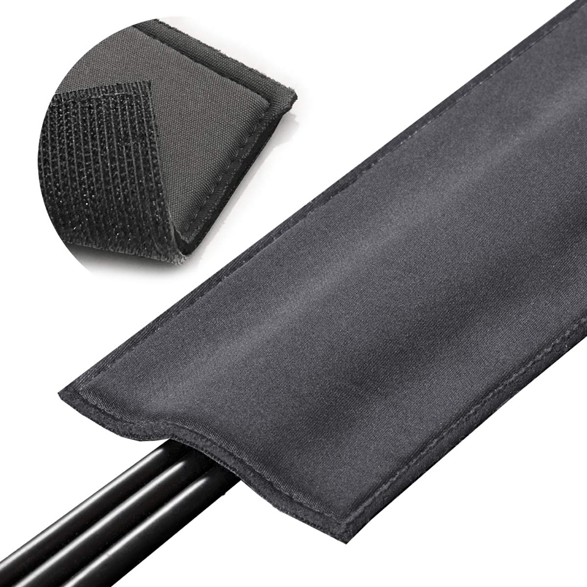 5 Ft Carpet Cord Cover For Floor, Cushioned Cord Protector | For Loop Pile, Berber Or Commercial Office Style Carpet Only | Will