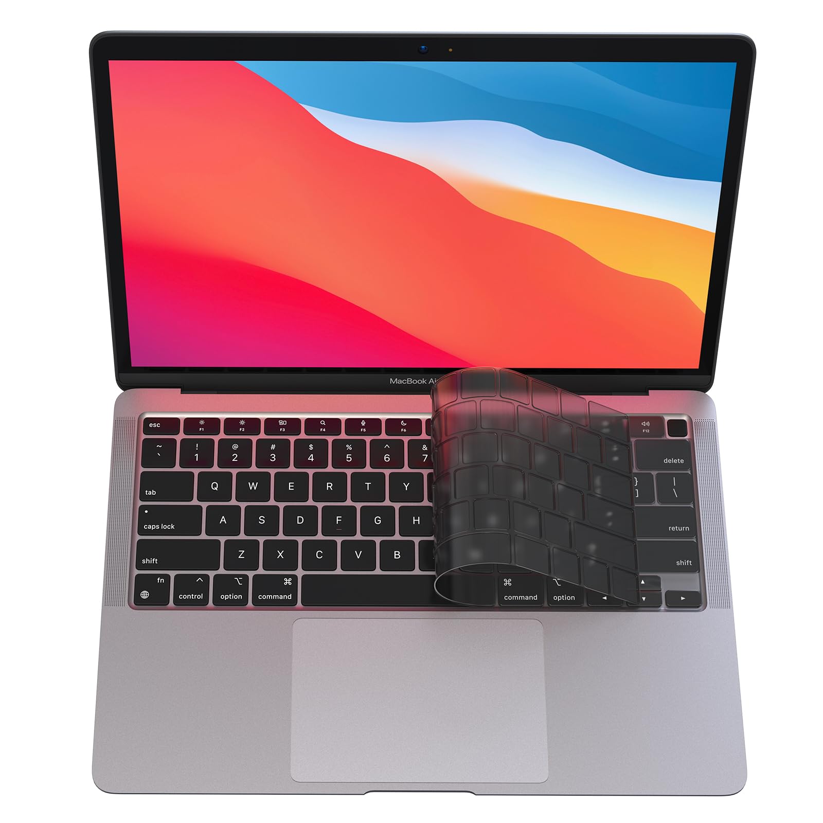 Soonjet Keyboard Cover Compatible With Macbook Air 13 Inch 2022 2021 2020 Release A2337 M1 A2179 Retina Display With Touch Id Ba