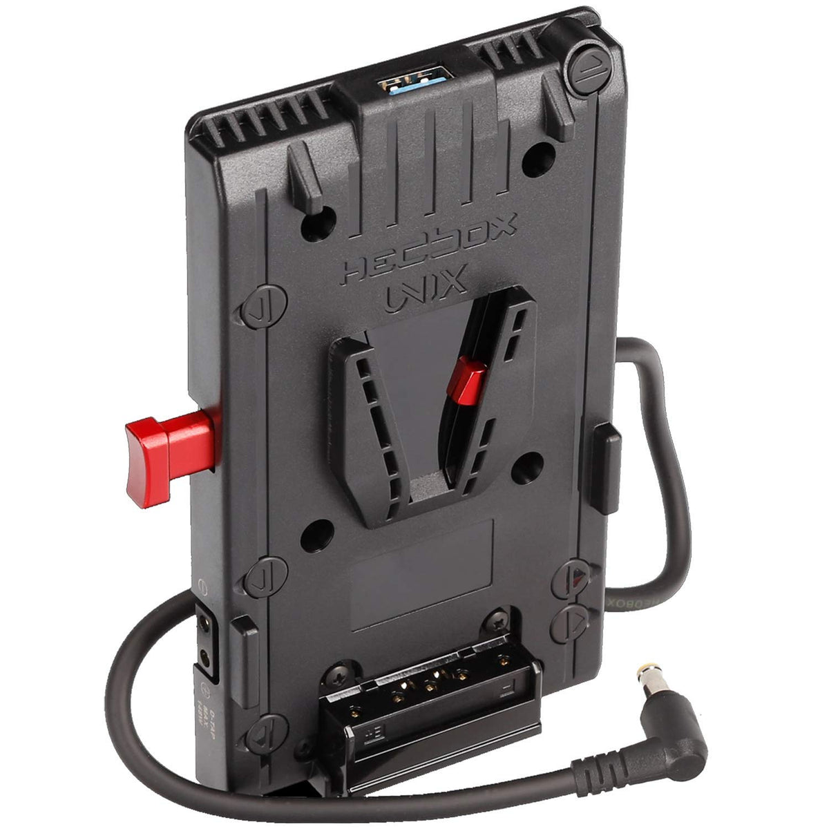 Hedbox Unix So V Mount Battery Adapter Power Plate, With 3X D Tap 14.4V/10A And Usb 5V/2.1A, 15''/40Cm Cable With 12V Barrel C T