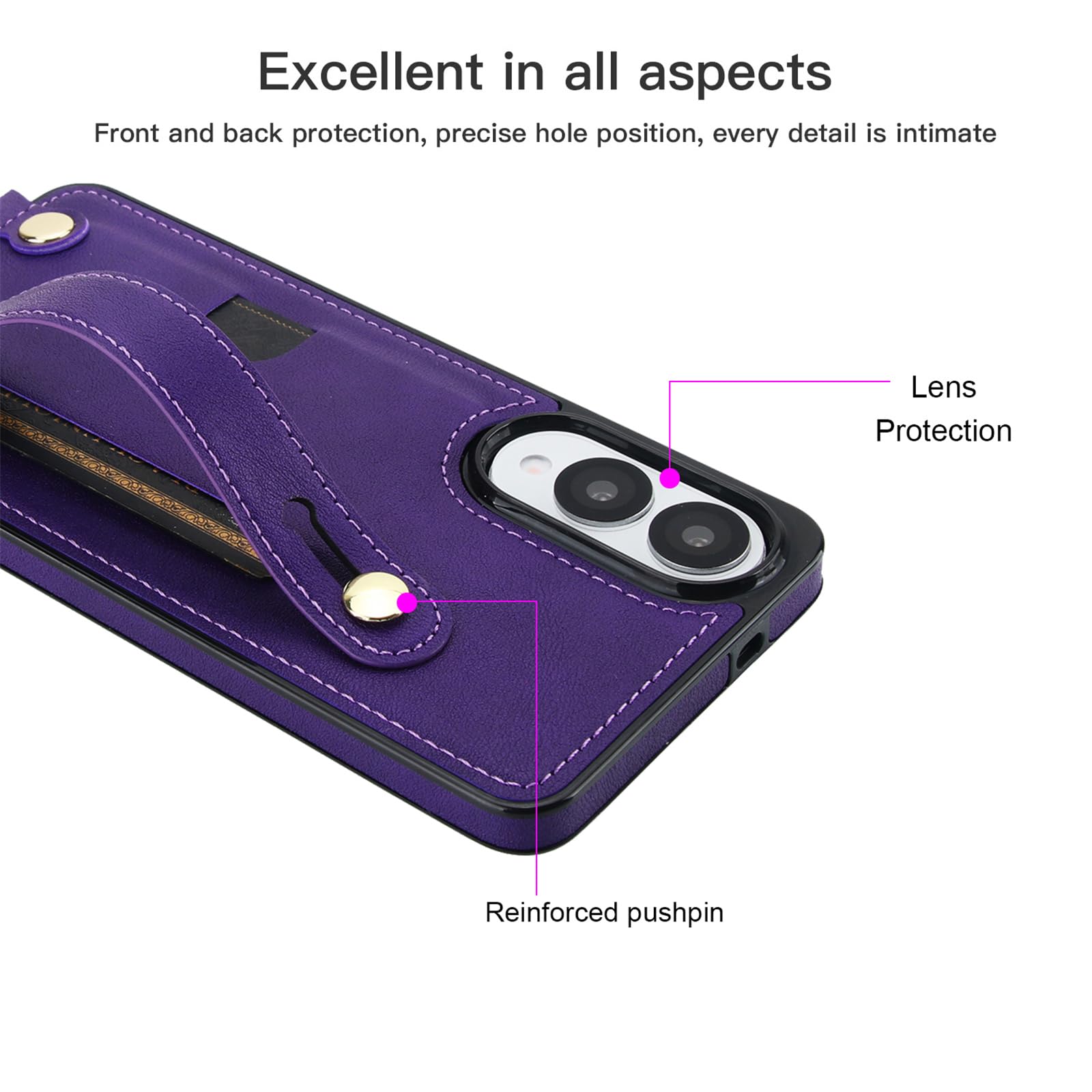 Ccsmall Crossbody Case For Samsung Galaxy S25 Edge With Card Slot Holder For Women, Removable Adjustable Shoulder Strap Lanyard