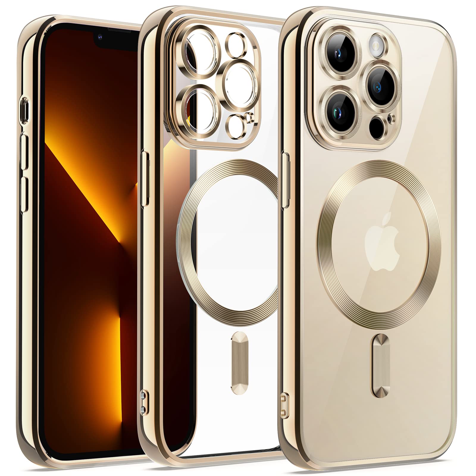 JETech Soft Clear Case for iPhone 13 Pro Max 6.7-Inch, Camera Lens Full Protection, Compatible with MagSafe Wireless Charging, S