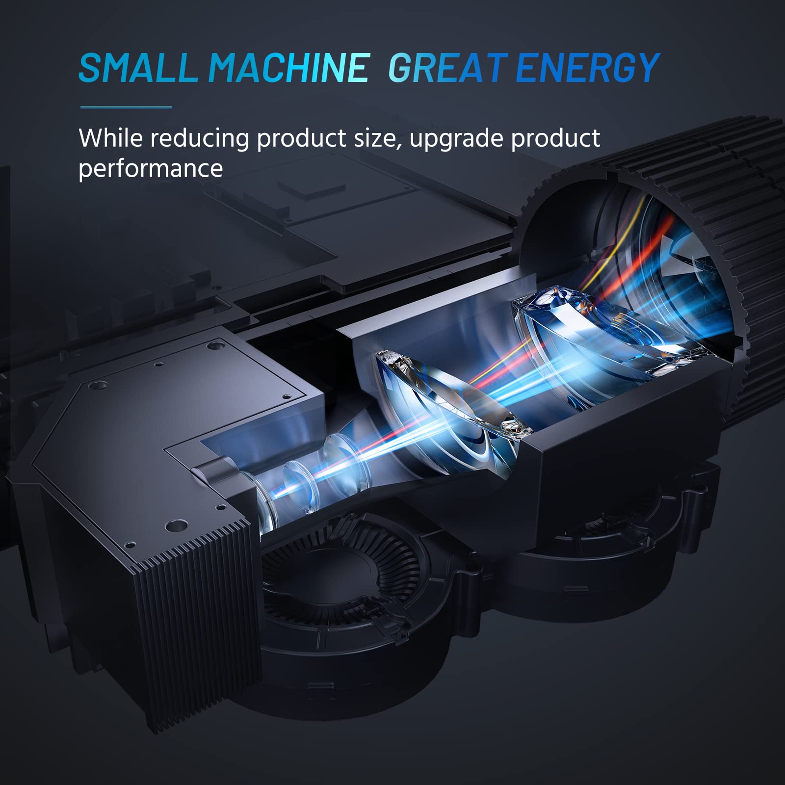 Mini Projector For Iphone, Elephas 2024 Upgraded 1080P Hd Projector, 8000L Portable Projector With Tripod, Movie Projector Compa