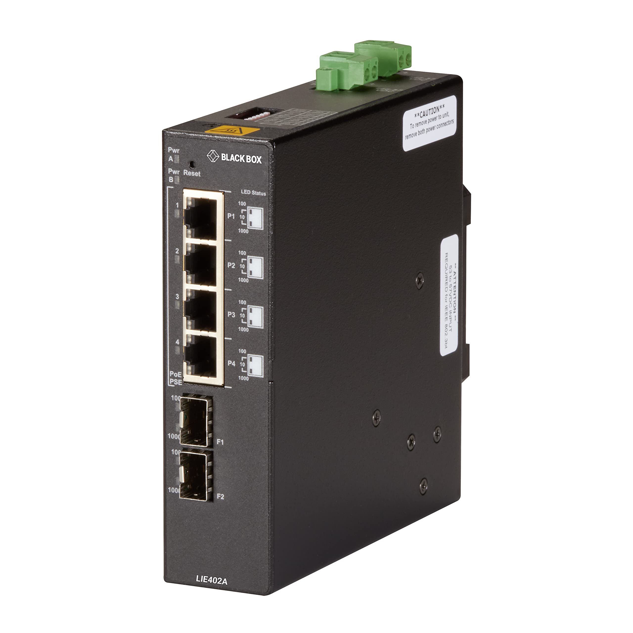 Gigabit Ethernet (1000-Mbps) Poe++ Industrial Network Switch - (4) 10/100/1000-M