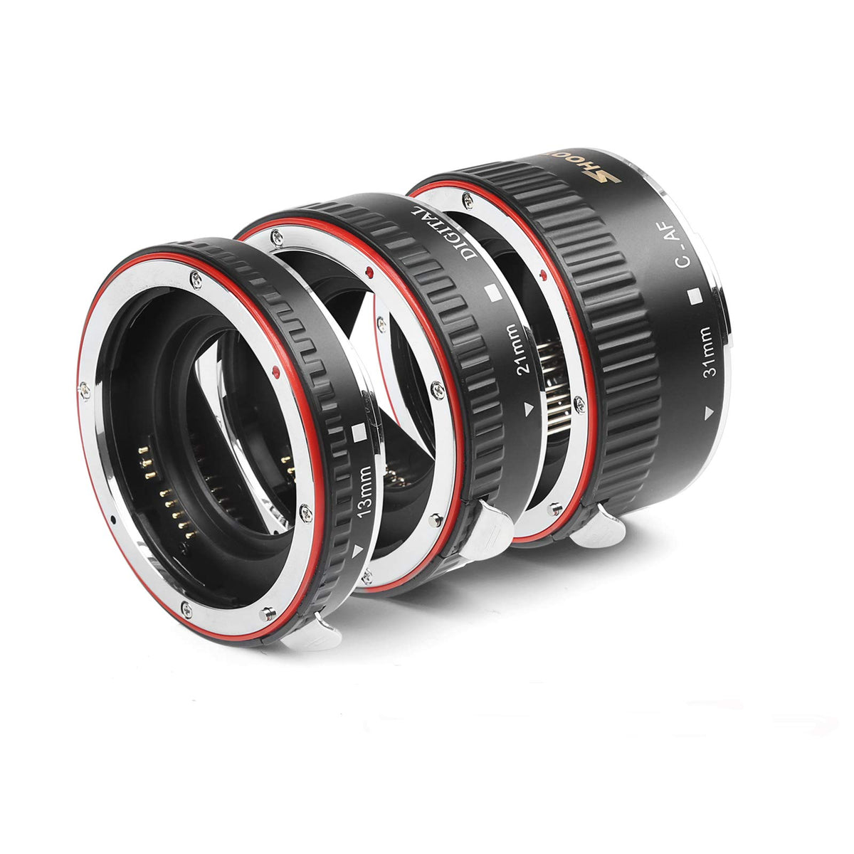 Shoot Af Auto Focus Macro Extension Tube Set For Canon Eos Ef Ef-S Lens Dslr Cameras 1100D 700D 650D 600D 550D 500D 450D 400D 35