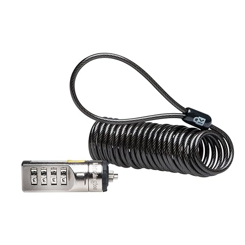 Kensington Portable Combination Cable Lock For Laptops And Other Devices   Black (K64670Am)