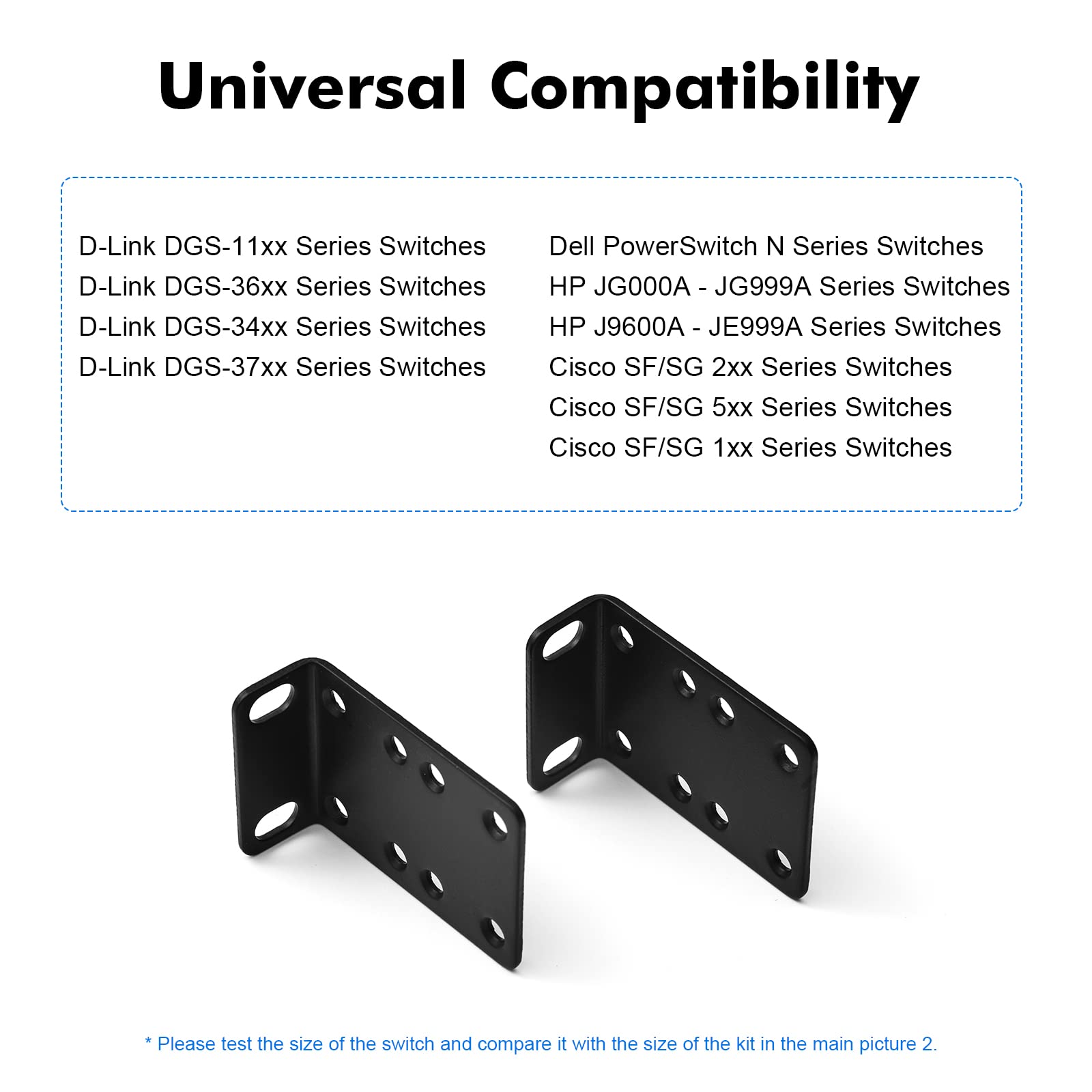 Mokerlink Rack Mount Ear For 17.3 Inch Switches, Compatible For Cisco, D-Link, Dell Powerconnect, Hp V1910, Linksys, And Netgear