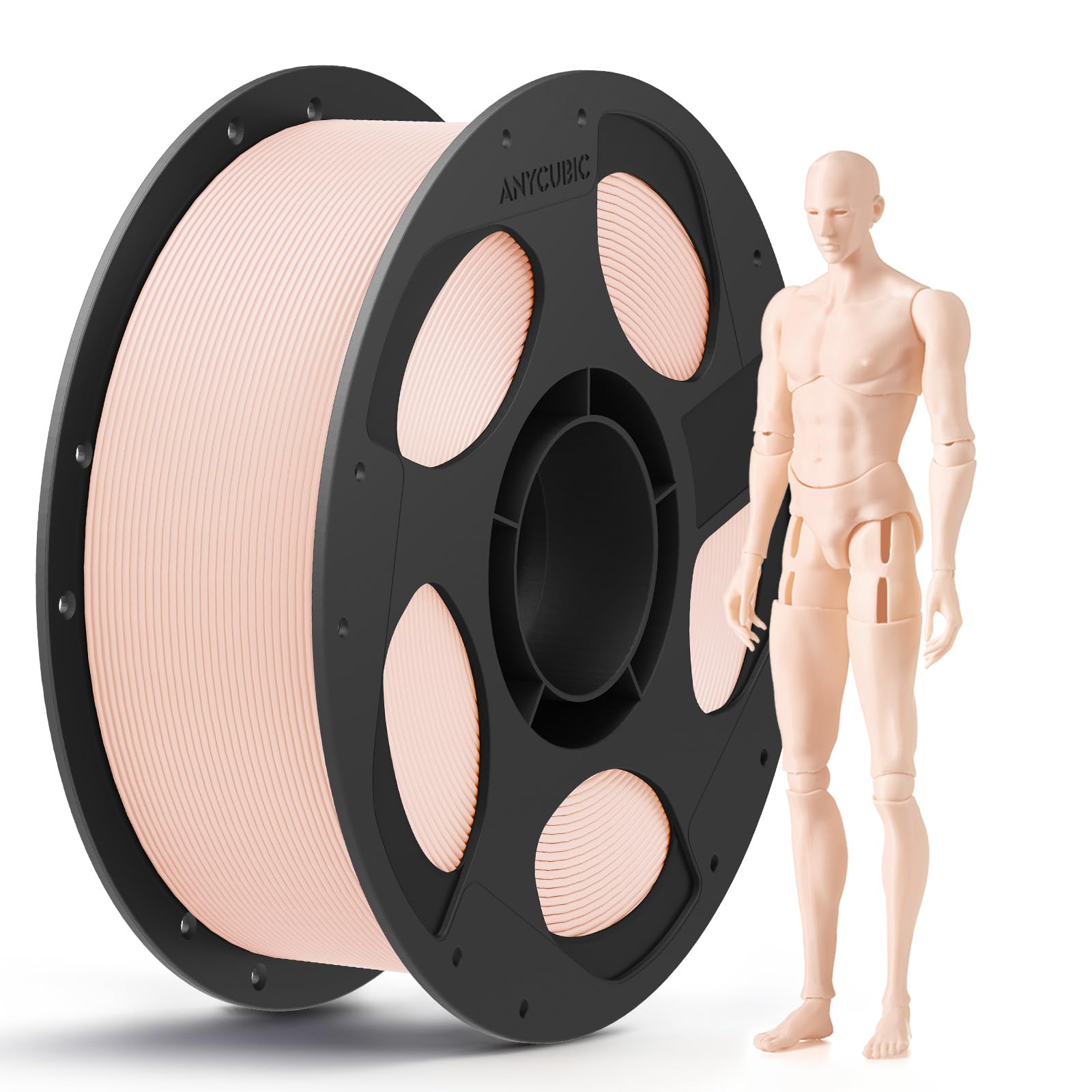 ANYCUBIC PLA 3D Printer Filament, 3D Printing PLA Filament 1.75mm Dimensional Accuracy +/- 0.02mm, 1KG Reusable Spool (2.2 lbs),