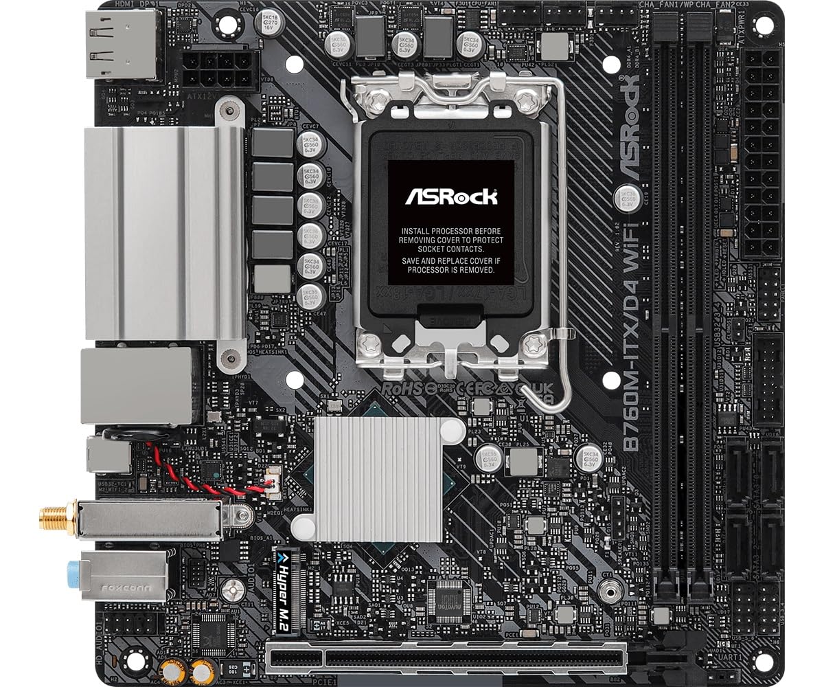 Asrock B760M-Itx/D4 Wifi Supports 13Th Gen & 12Th Gen Intel Core Processors (Lga1700)
