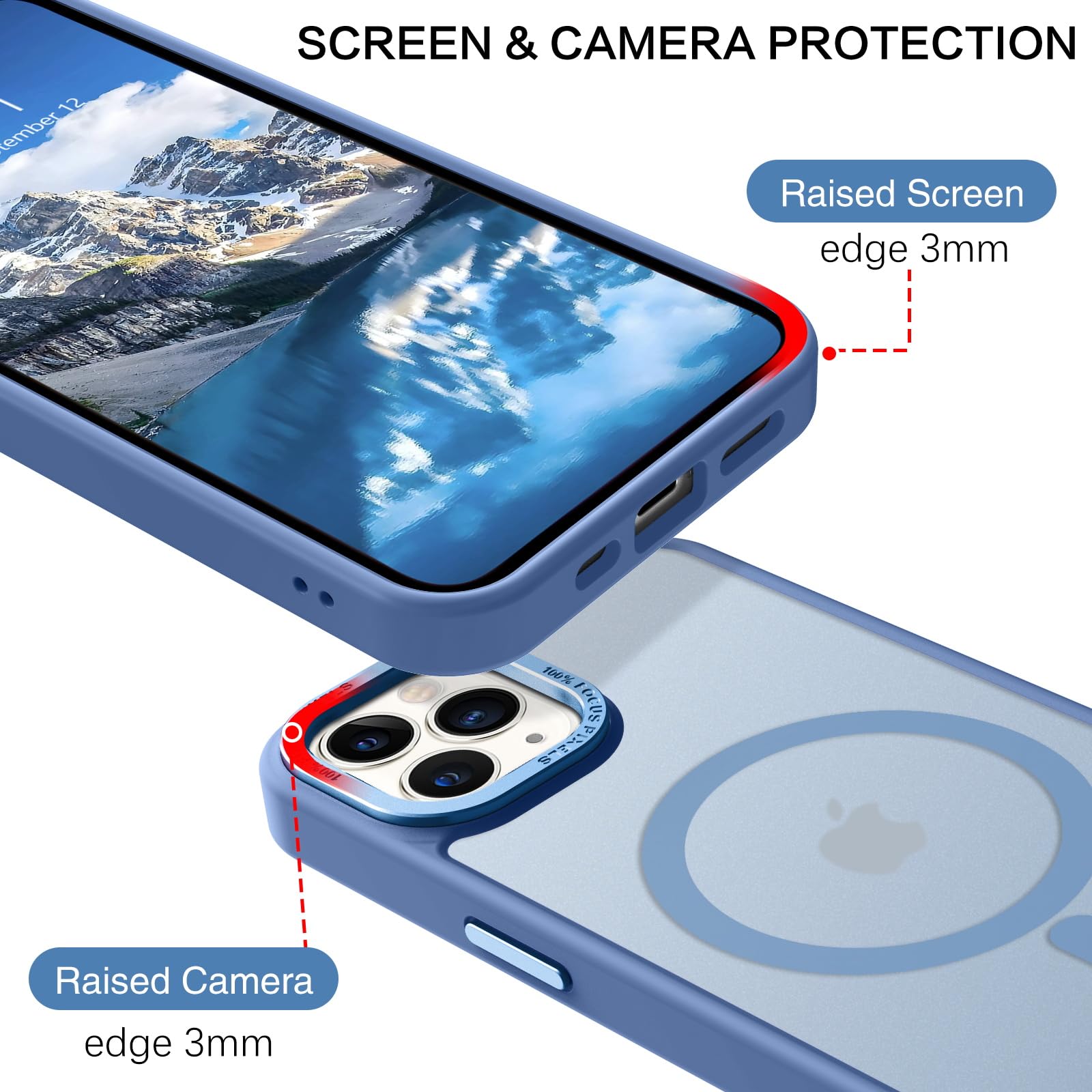 Bentoben For Iphone 11 Pro Max Magnetic Case, Iphone 11 Pro Max Phone Case[Compatible With Magsafe] Translucent Matte Shockproof