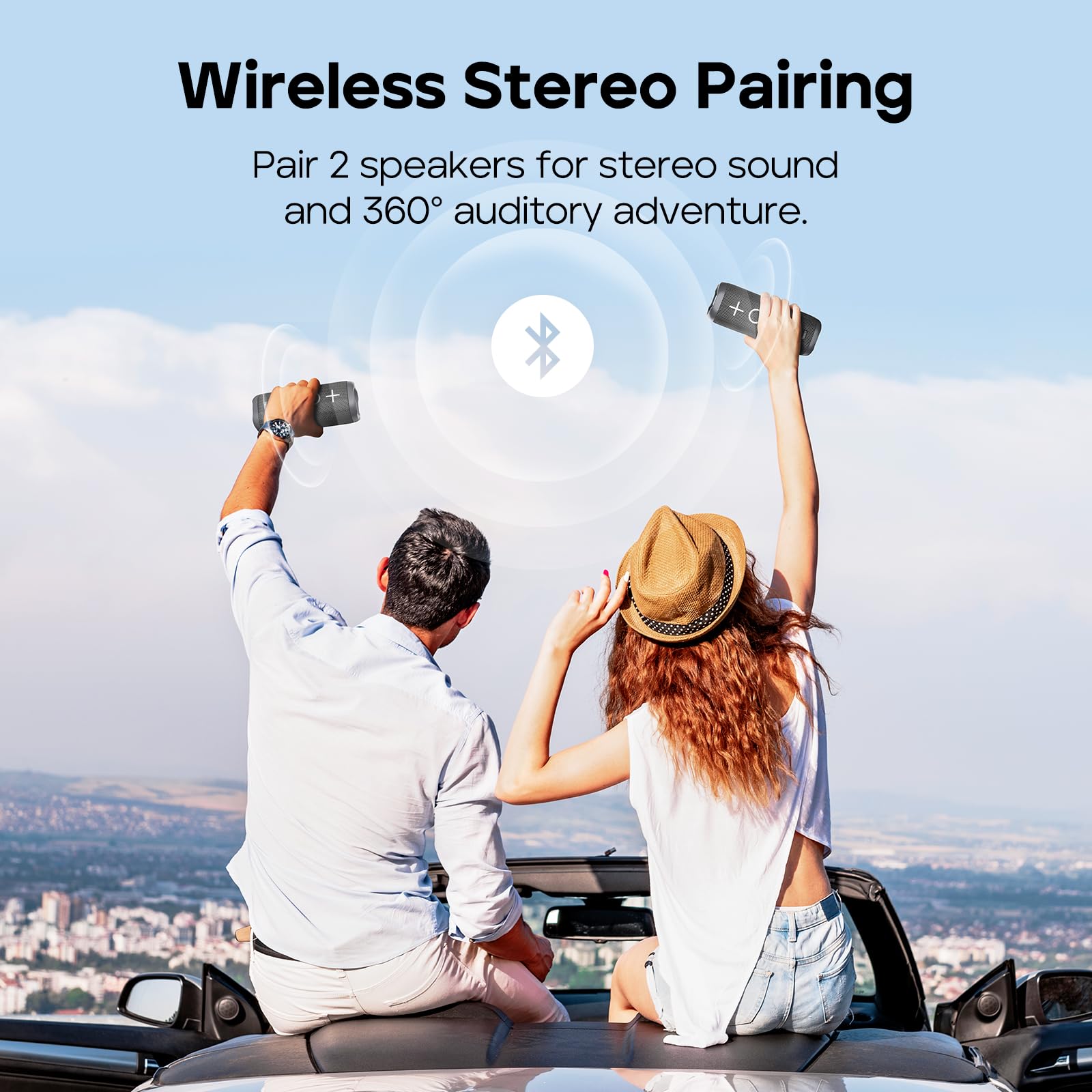 Tribit Stormbox 2 Bluetooth Speaker With 34W 360 Surround Sound, Xbass Tech, 24H Playtime, Ipx7 Waterproof, Bluetooth 5.3, Tws P