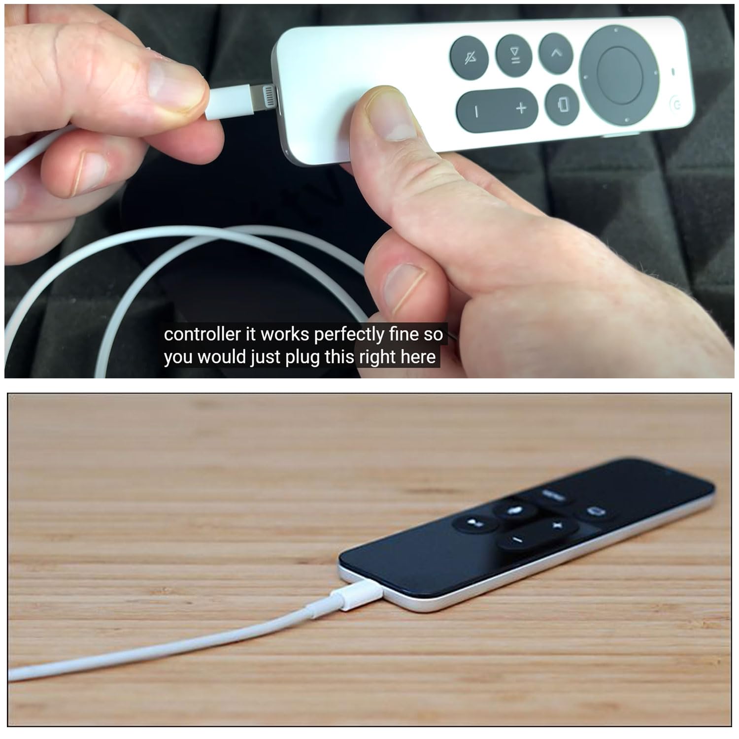 Usb A To Lightning Cable For Apple Tv Remote Charging (Compatible With Older Models Only, Not Compatible With Newer Ones), Siri