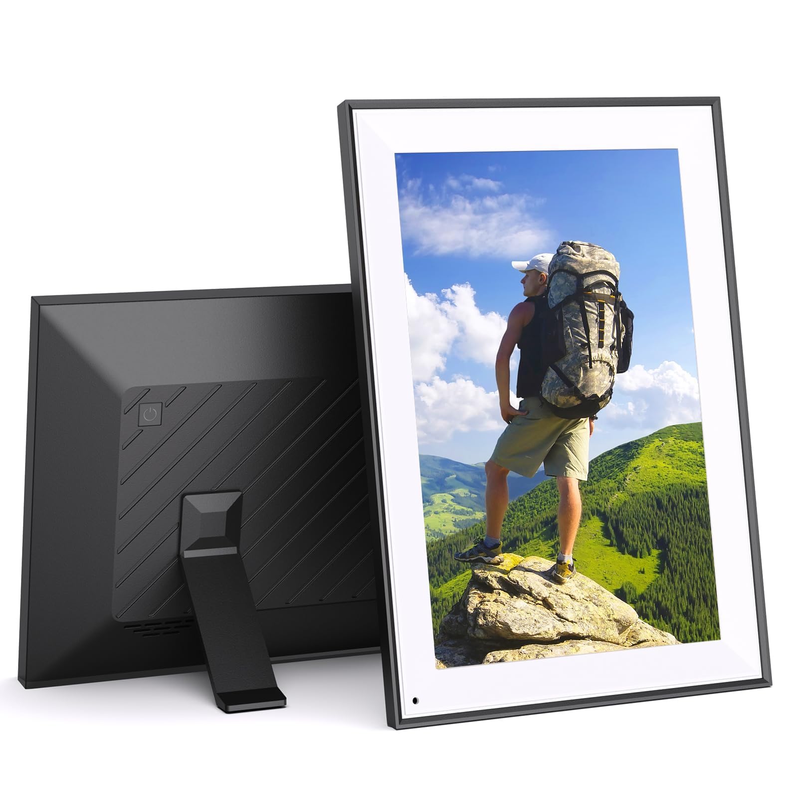 10.1'' Digital Picture Frame Smart Digital Photo Frame   Ips Touch Screen, Auto Rotate, Slideshow, Load Photo Video From Phone T